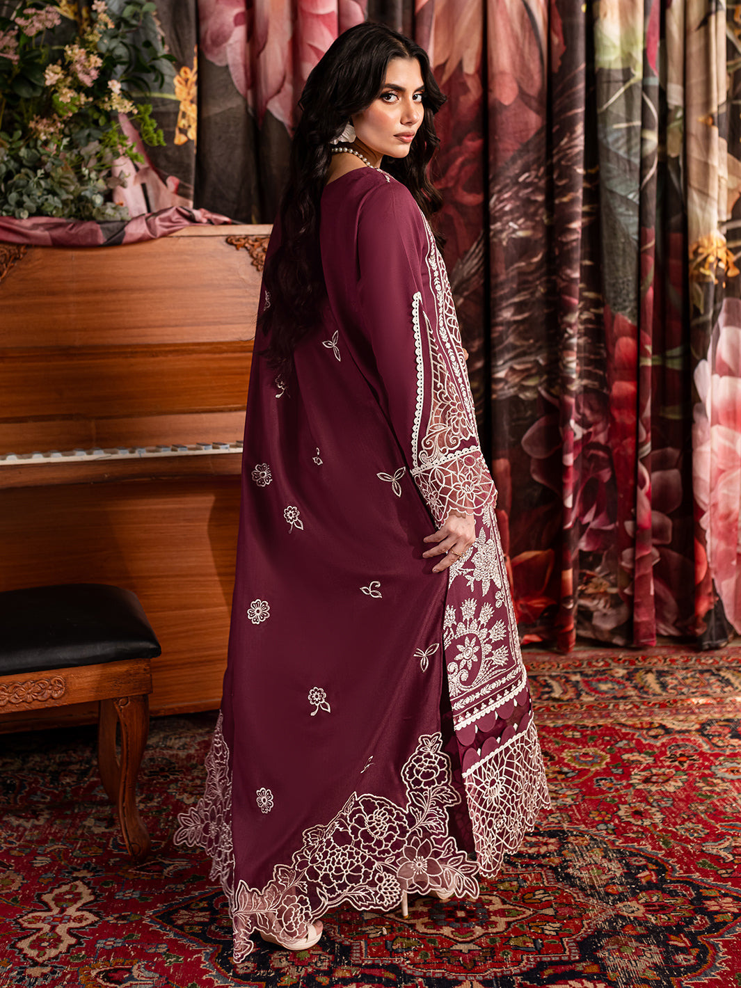 Mahnur | Veronica Luxury Karandi 24 | ROSE - Official Mahnur stockist in UK - Sakeena London