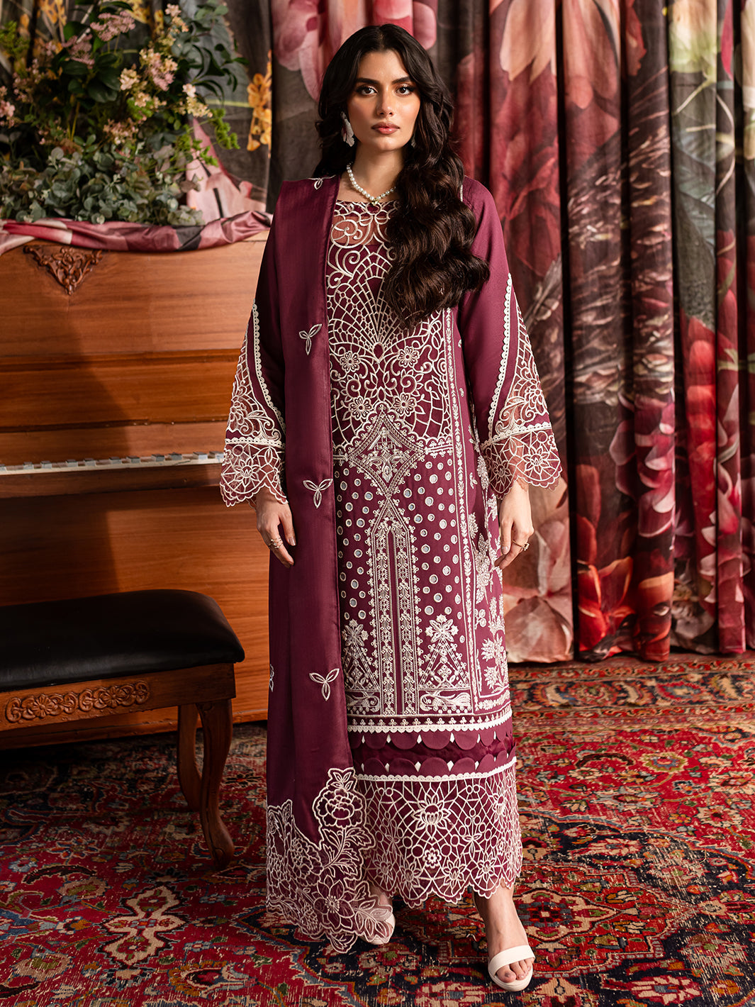 Mahnur | Veronica Luxury Karandi 24 | ROSE - Official Mahnur stockist in UK - Sakeena London