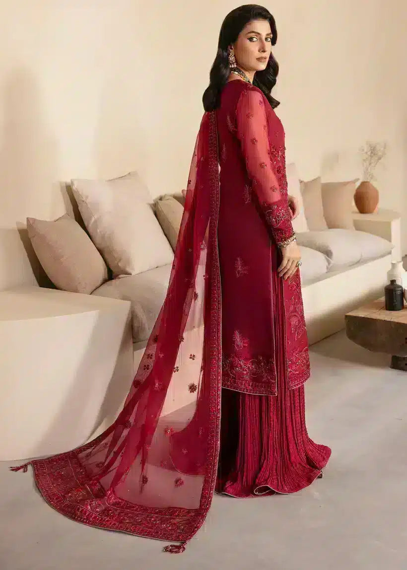 Mahum Asad | Lamhay Wedding Formals 23 | Laal - Official Mahum Asad stockist in UK - Sakeena London