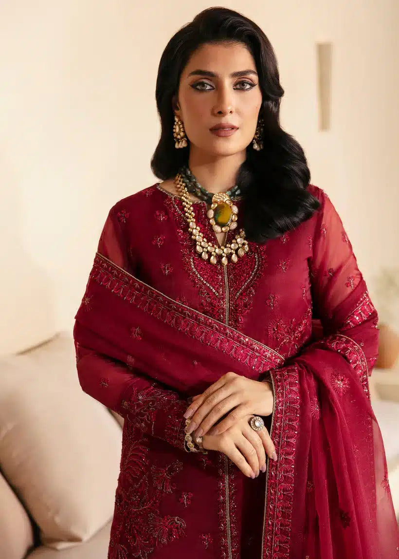Mahum Asad | Lamhay Wedding Formals 23 | Laal - Official Mahum Asad stockist in UK - Sakeena London