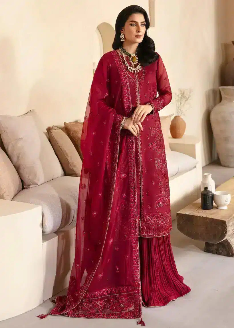 Mahum Asad | Lamhay Wedding Formals 23 | Laal - Official Mahum Asad stockist in UK - Sakeena London