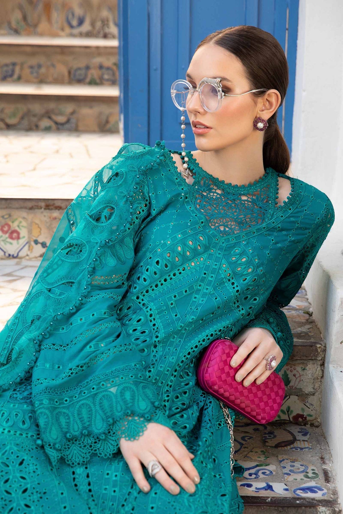 Maria B | Voyage a' Luxe Lawn | D-2402-A - Official Maria B stockist in UK - Sakeena London