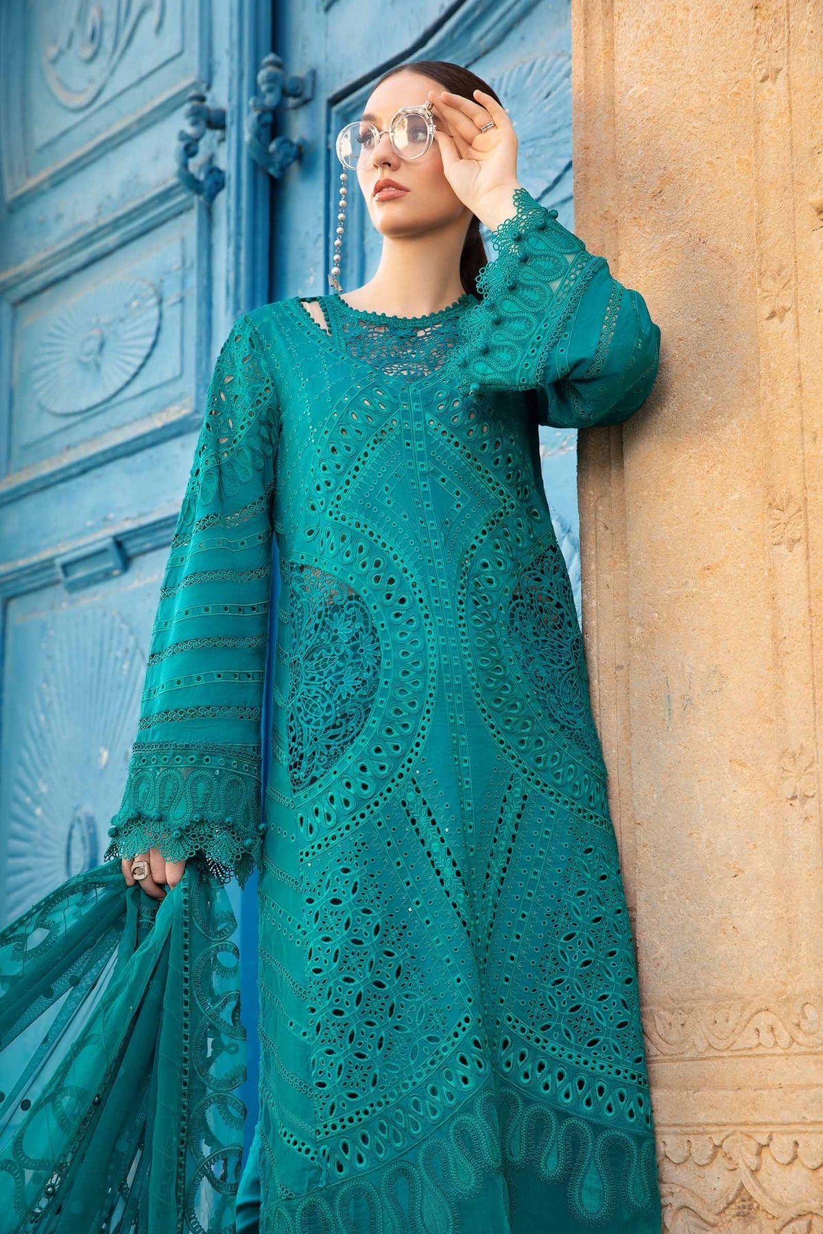 Maria B | Voyage a' Luxe Lawn | D-2402-A - Official Maria B stockist in UK - Sakeena London
