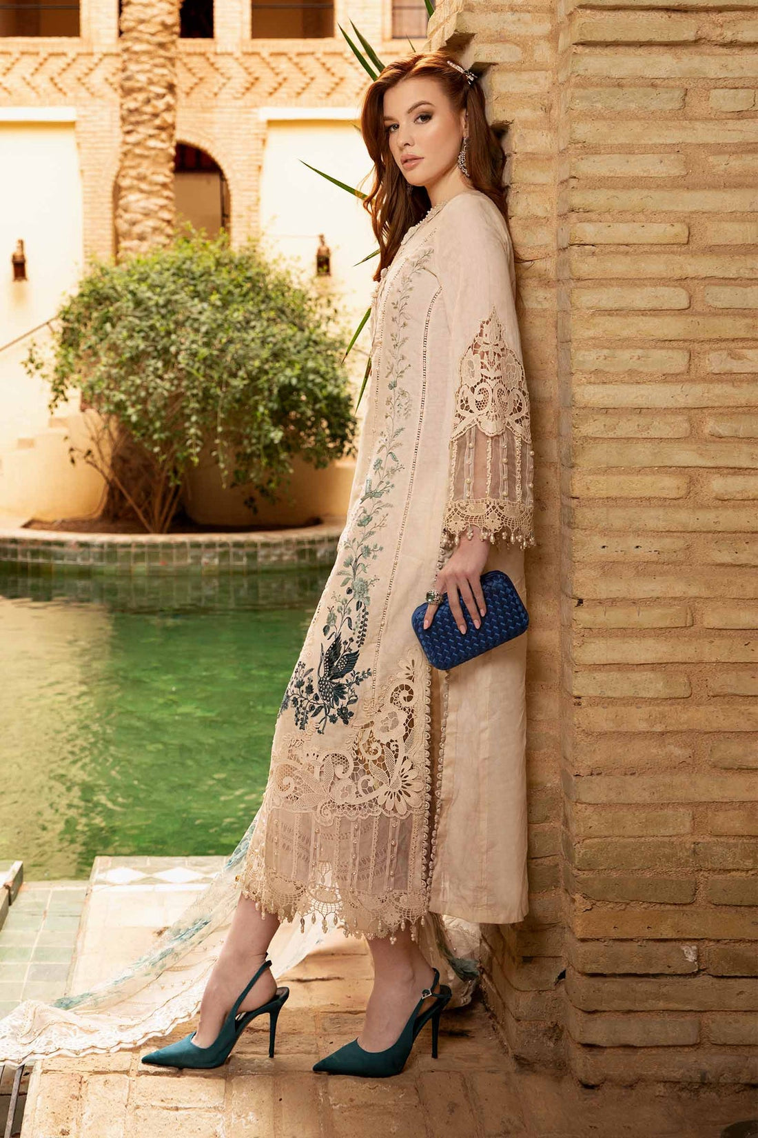 Maria B | Voyage a' Luxe Lawn | D-2414-B - Official Maria B stockist in UK - Sakeena London