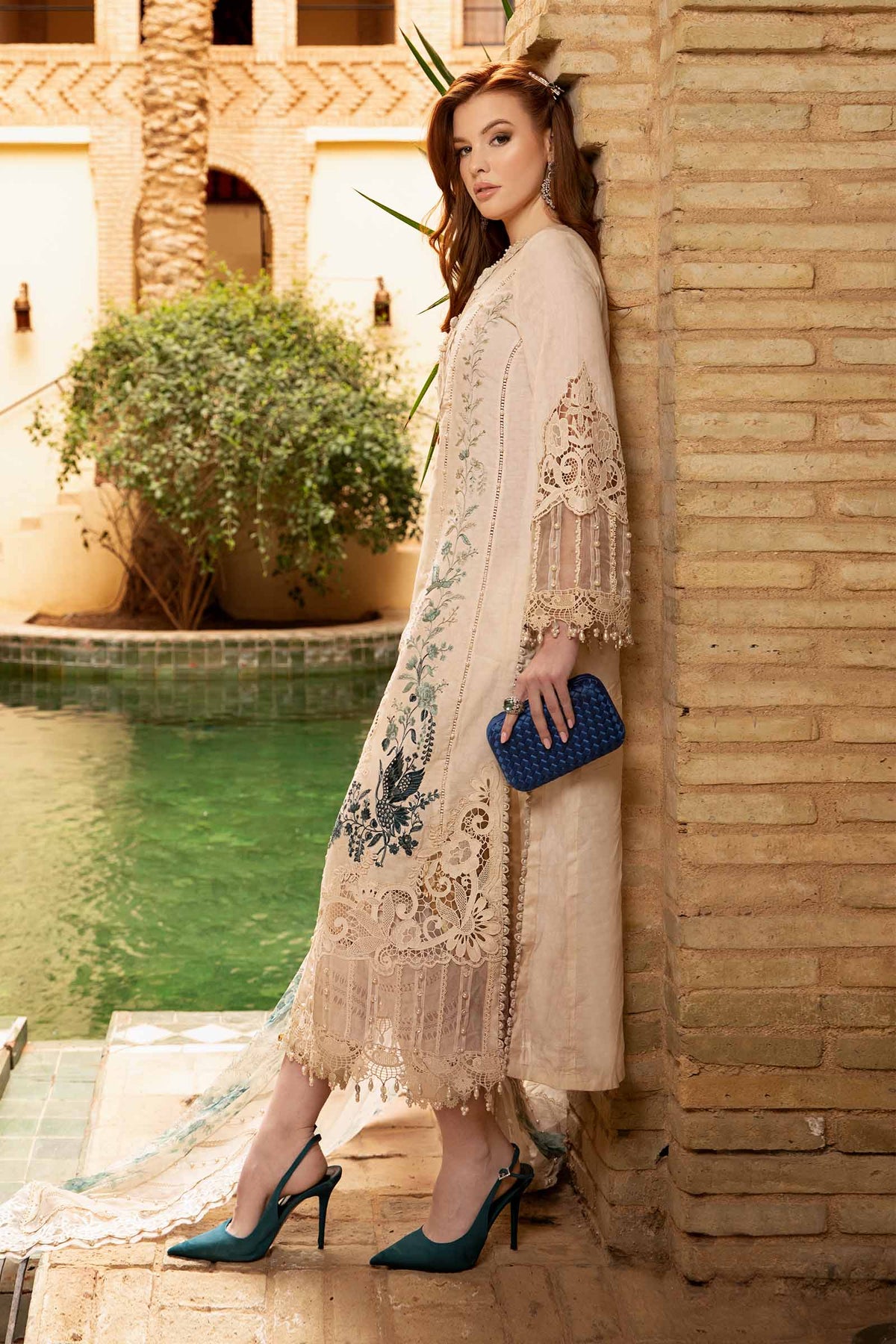 Maria B | Voyage a' Luxe Lawn | D-2414-B - Official Maria B stockist in UK - Sakeena London