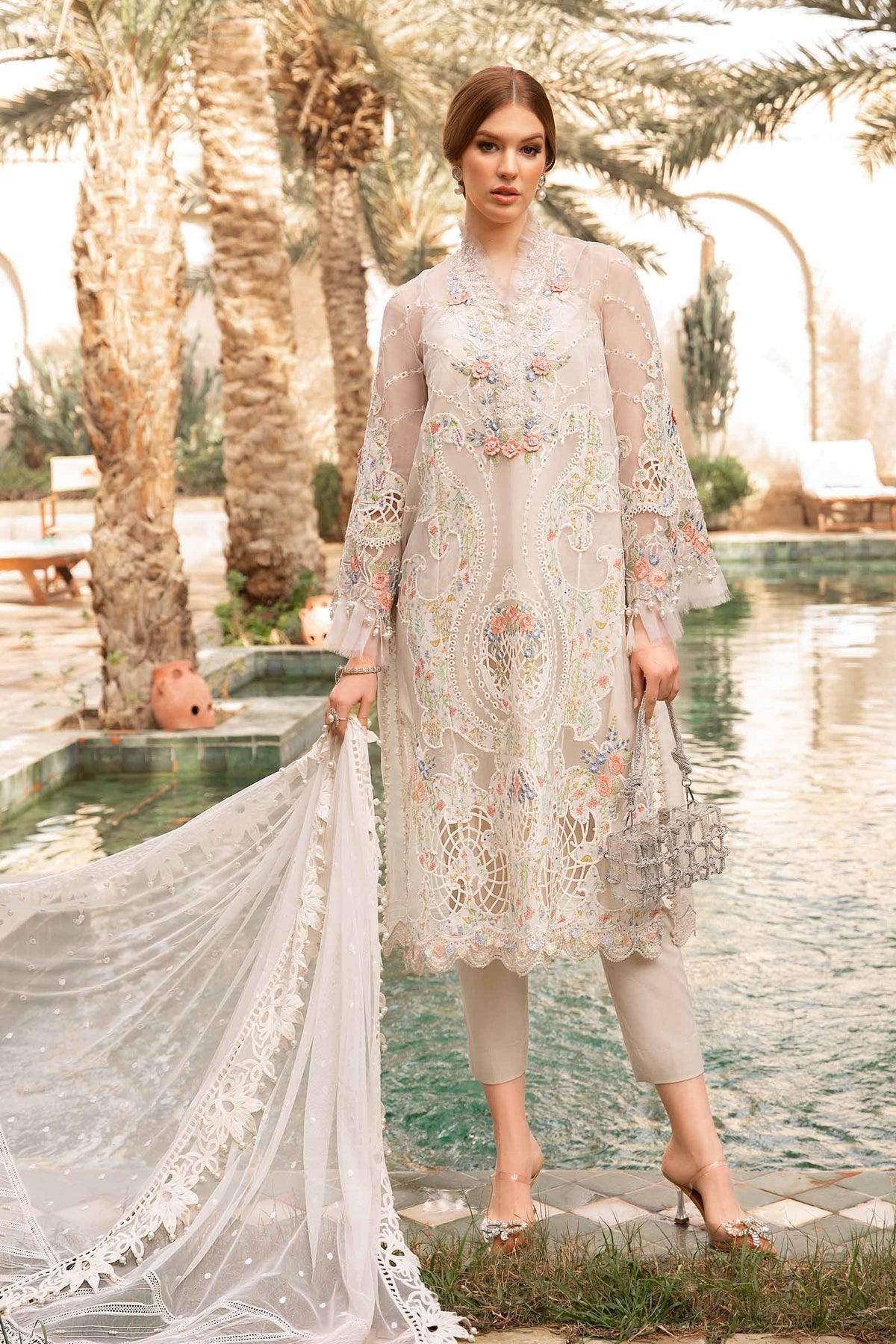 Maria B | Voyage a' Luxe Lawn | D-2405-A - Official Maria B stockist in UK - Sakeena London