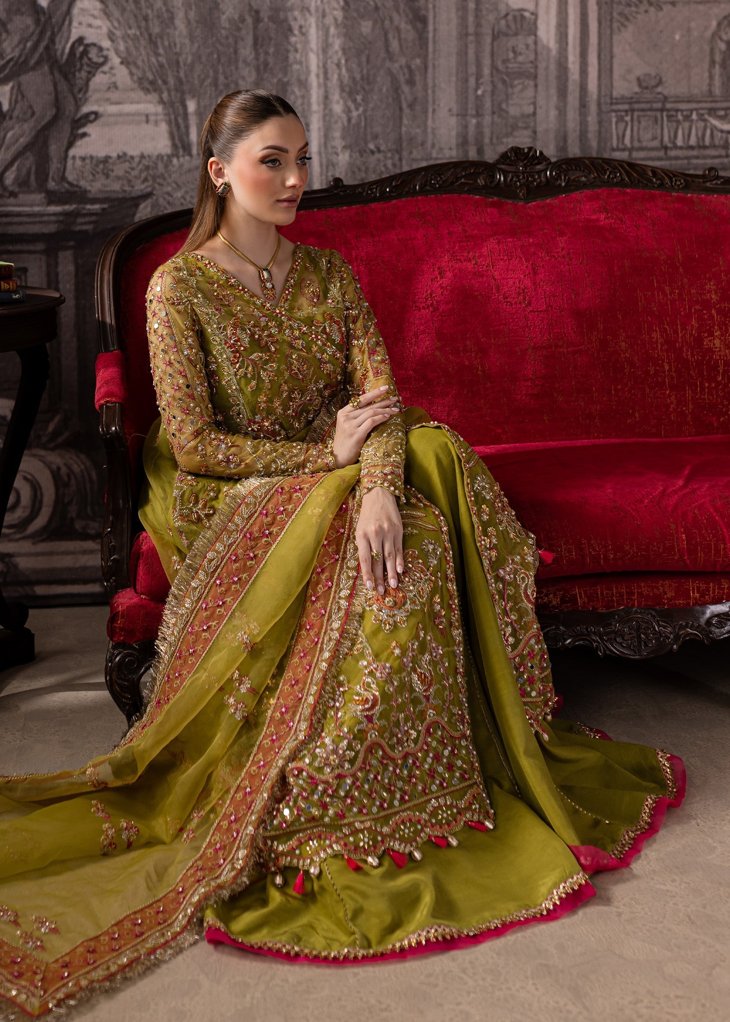 Maria Osama Khan | Mystara Wedding Festive | Noir - Official Maria Osama Khan stockist in UK - Sakeena London