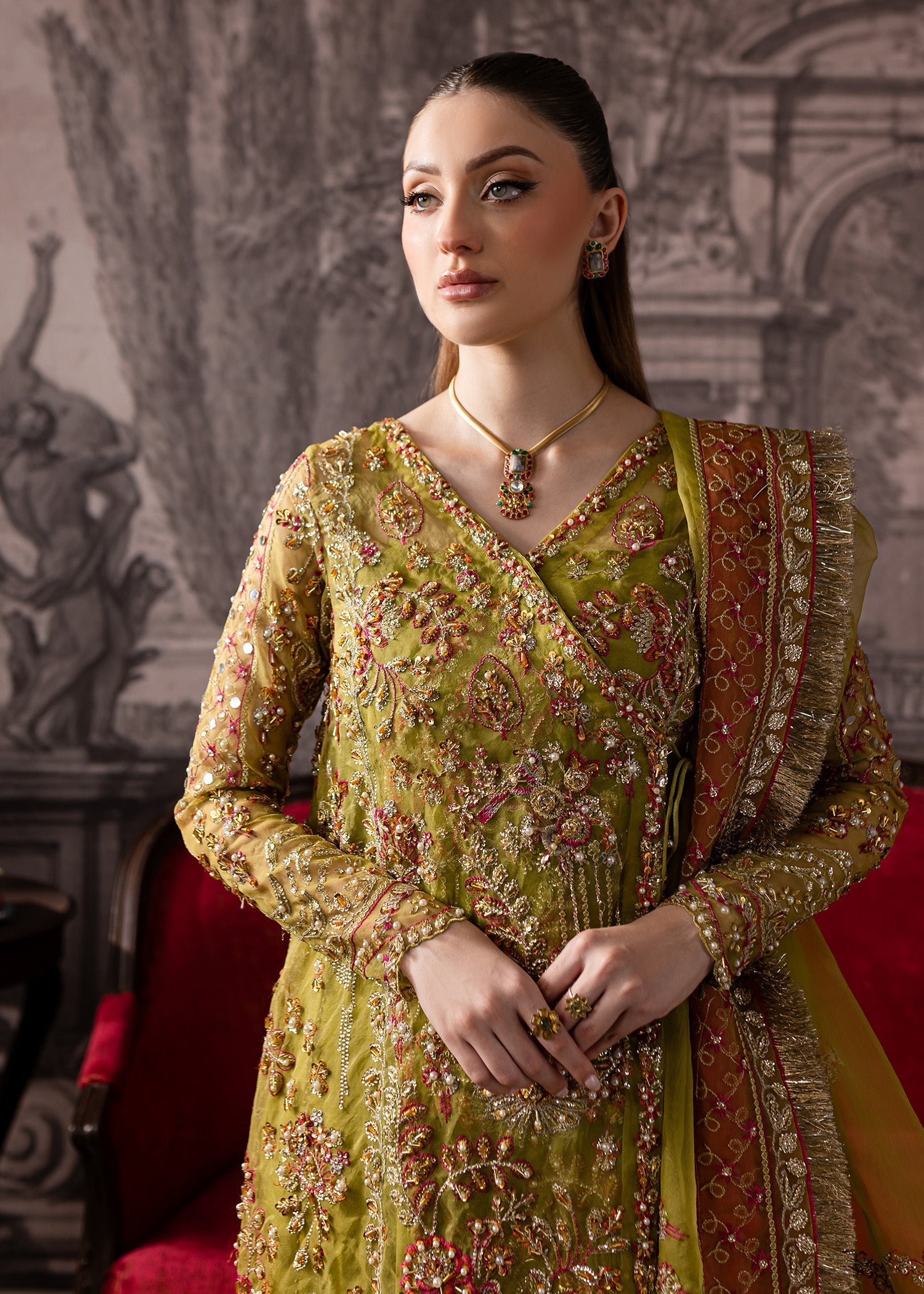 Maria Osama Khan | Mystara Wedding Festive | Noir - Official Maria Osama Khan stockist in UK - Sakeena London