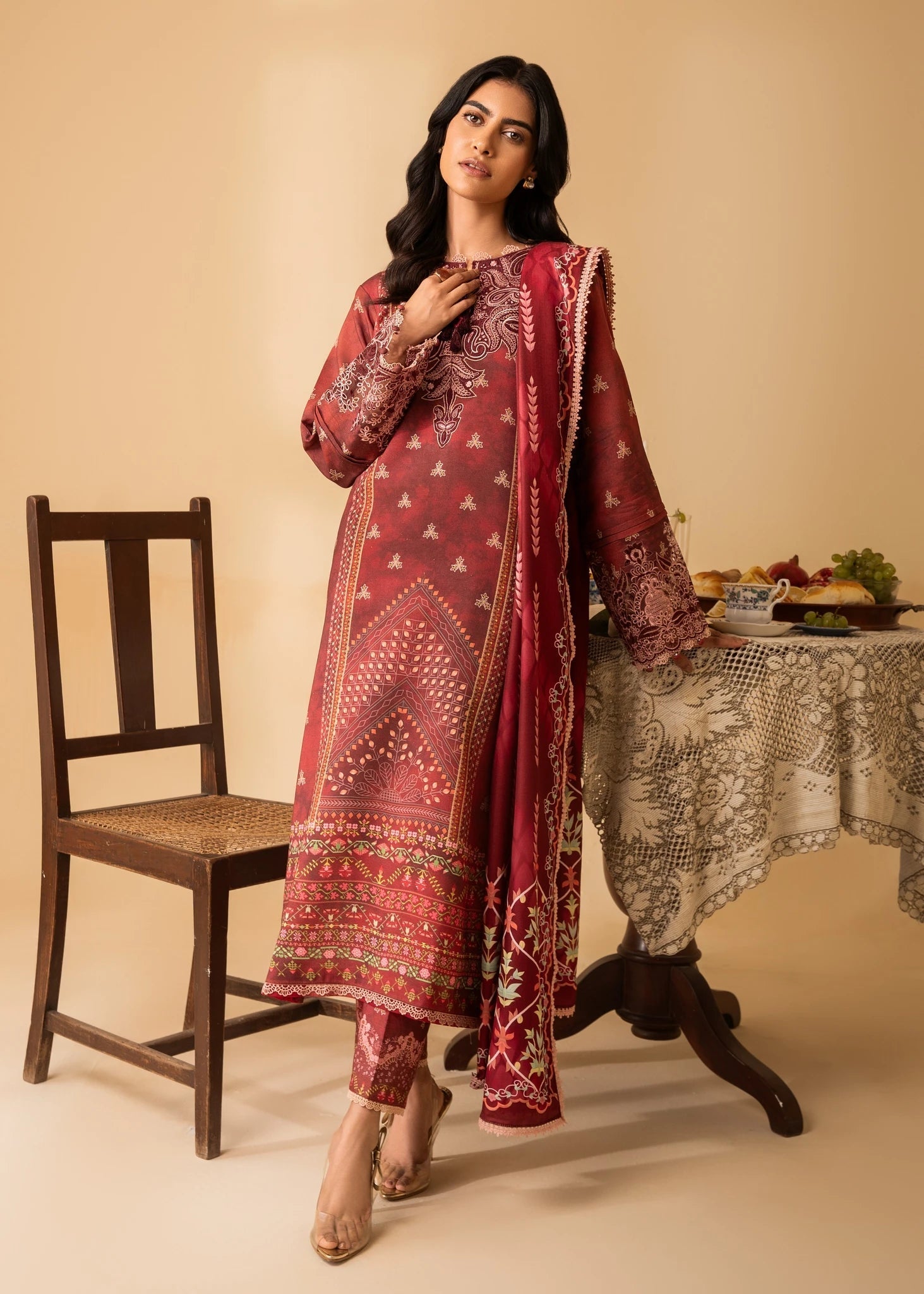 Aabyaan | Izabel Prints Linen Edit 24 | TAHLIA (AZ-09) - Official Aabyaan stockist in UK - Sakeena London