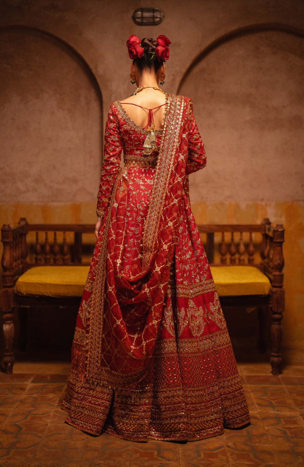 Maryum N Maria | Gul Posh Wedding Formals | ZAIB UN NISA - MS40065 - Official Maryum N Maria stockist in UK - Sakeena London