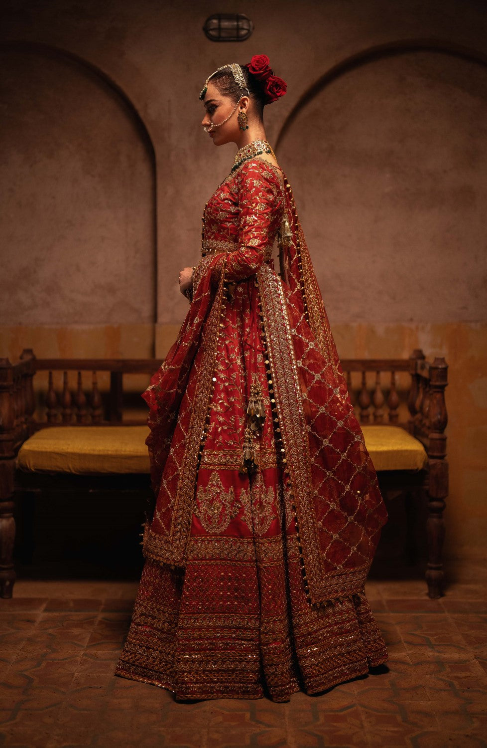 Maryum N Maria | Gul Posh Wedding Formals | ZAIB UN NISA - MS40065 - Official Maryum N Maria stockist in UK - Sakeena London