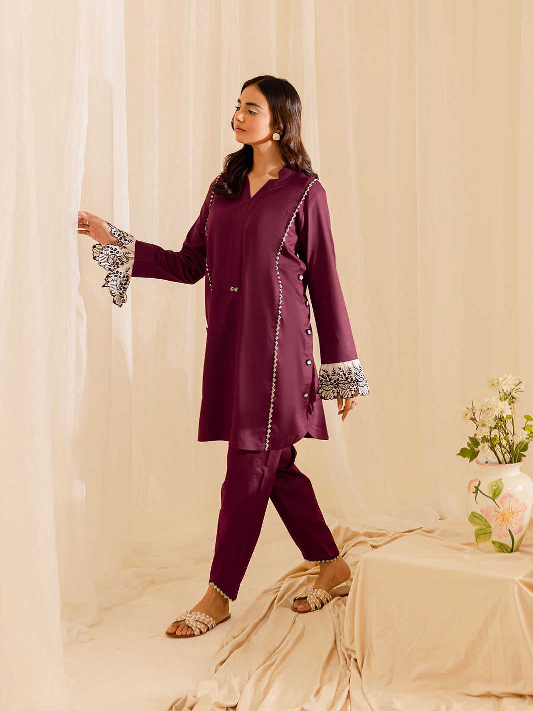 Mahnur | Petal Whispers Lawn Pret | Meadow - Official Mahnur stockist in UK - Sakeena London