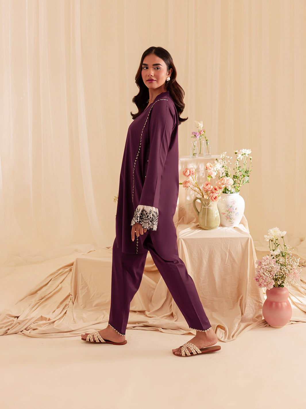 Mahnur | Petal Whispers Lawn Pret | Meadow - Official Mahnur stockist in UK - Sakeena London