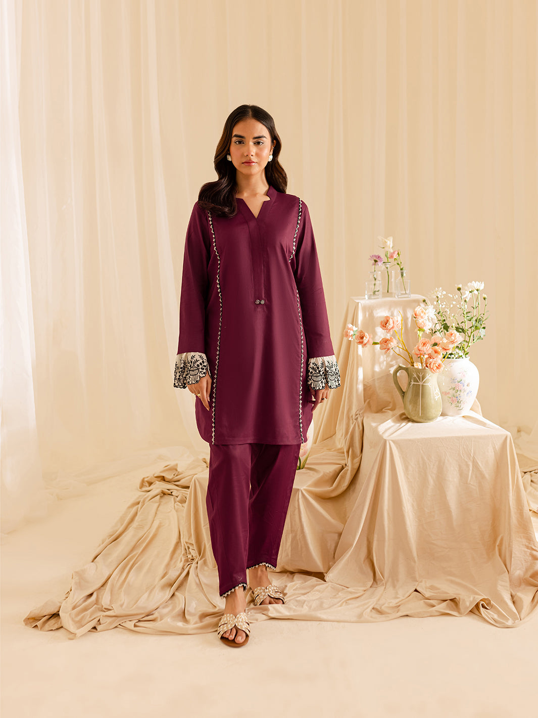 Mahnur | Petal Whispers Lawn Pret | Meadow - Official Mahnur stockist in UK - Sakeena London