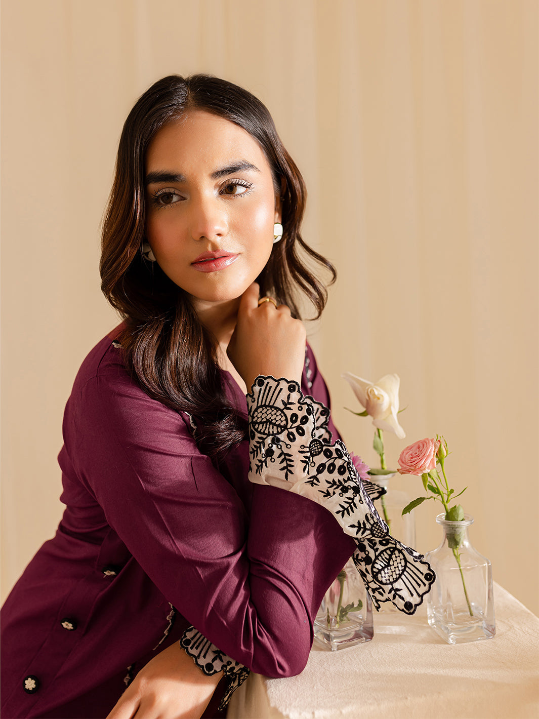 Mahnur | Petal Whispers Lawn Pret | Meadow - Official Mahnur stockist in UK - Sakeena London