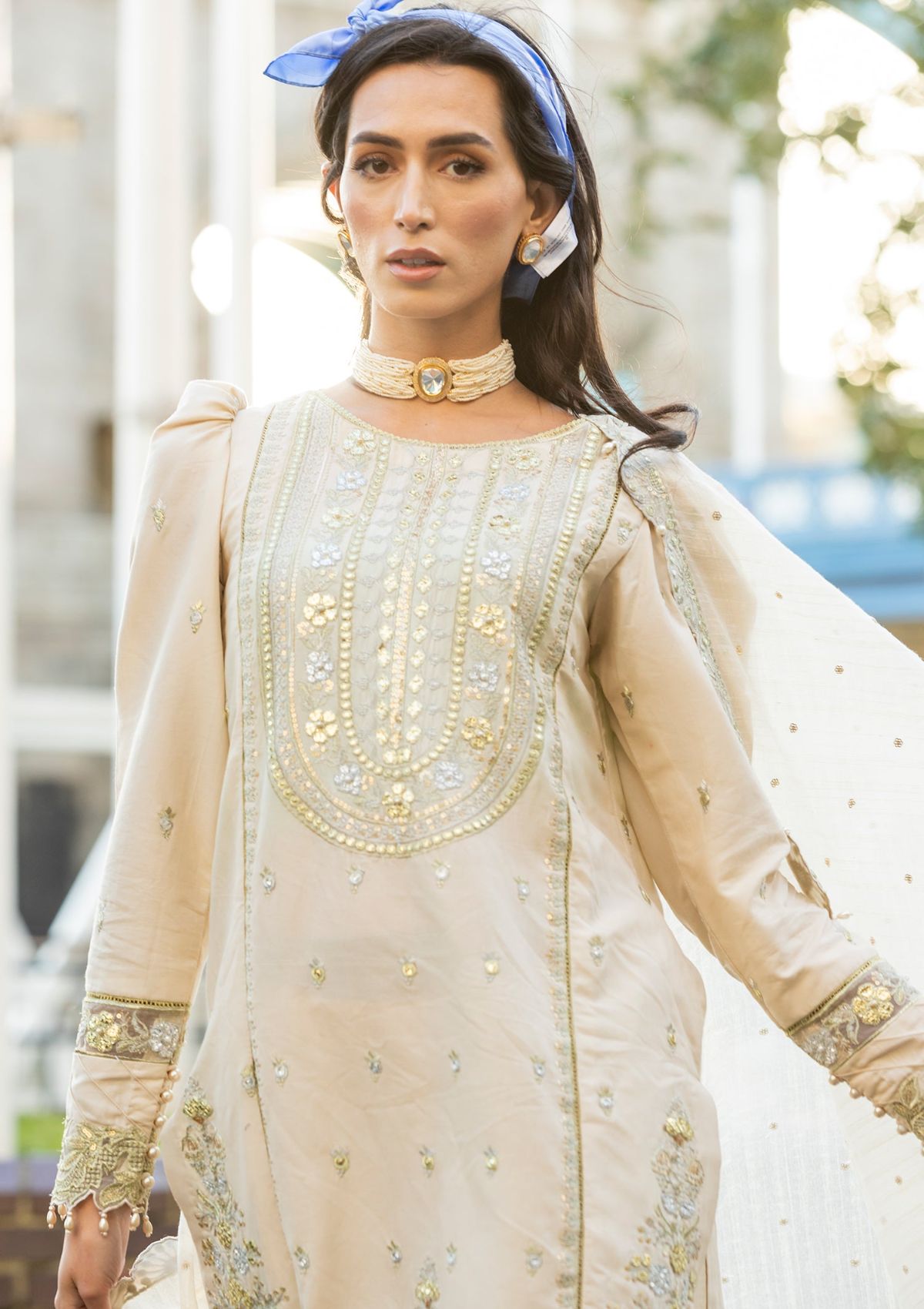 Meem | Luxury Eid Lawn 24 | MD-04 LIGHT SKIN - Official Meem stockist in UK - Sakeena London