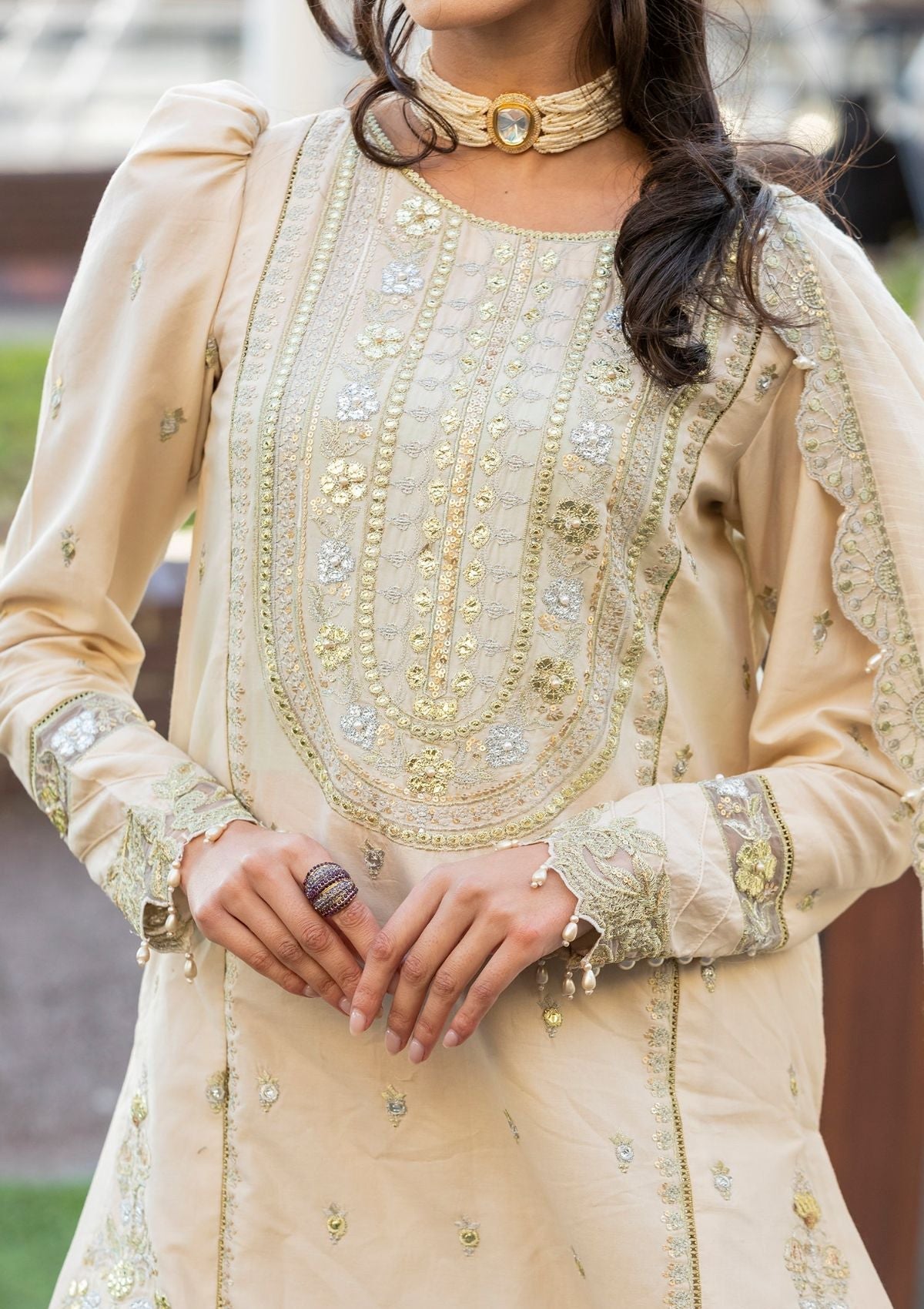 Meem | Luxury Eid Lawn 24 | MD-04 LIGHT SKIN - Official Meem stockist in UK - Sakeena London