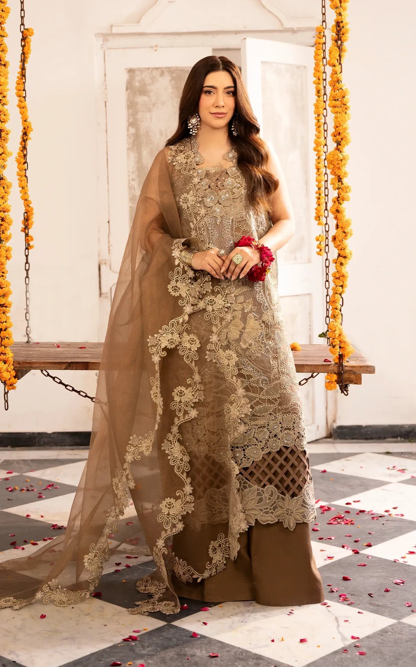 Asifa and Nabeel | Sunehri Eid 25 | Mehrunisa-(SEF25-07) - Official Asifa and Nabeel stockist in UK - Sakeena London