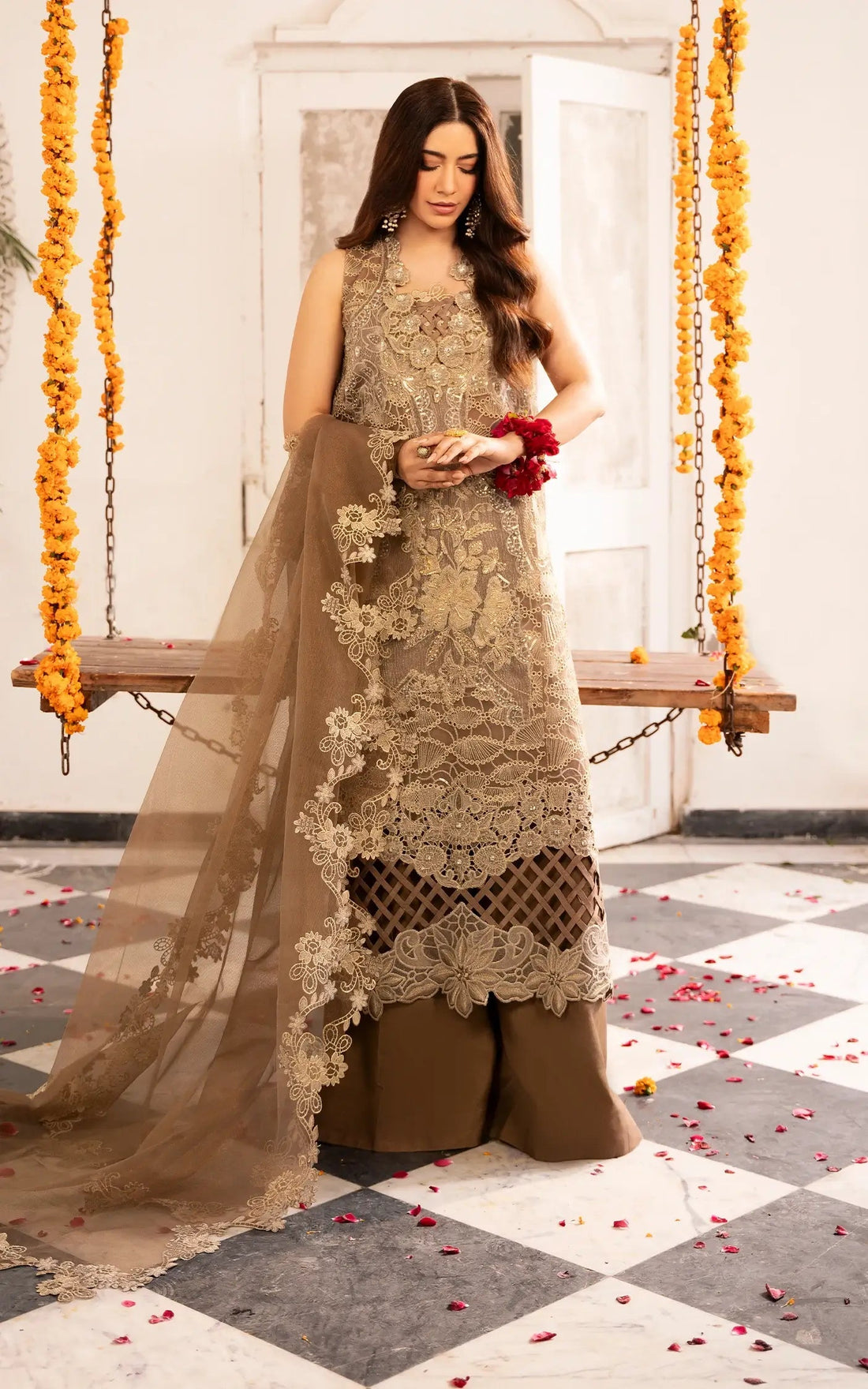Asifa and Nabeel | Sunehri Eid 25 | Mehrunisa-(SEF25-07) - Official Asifa and Nabeel stockist in UK - Sakeena London