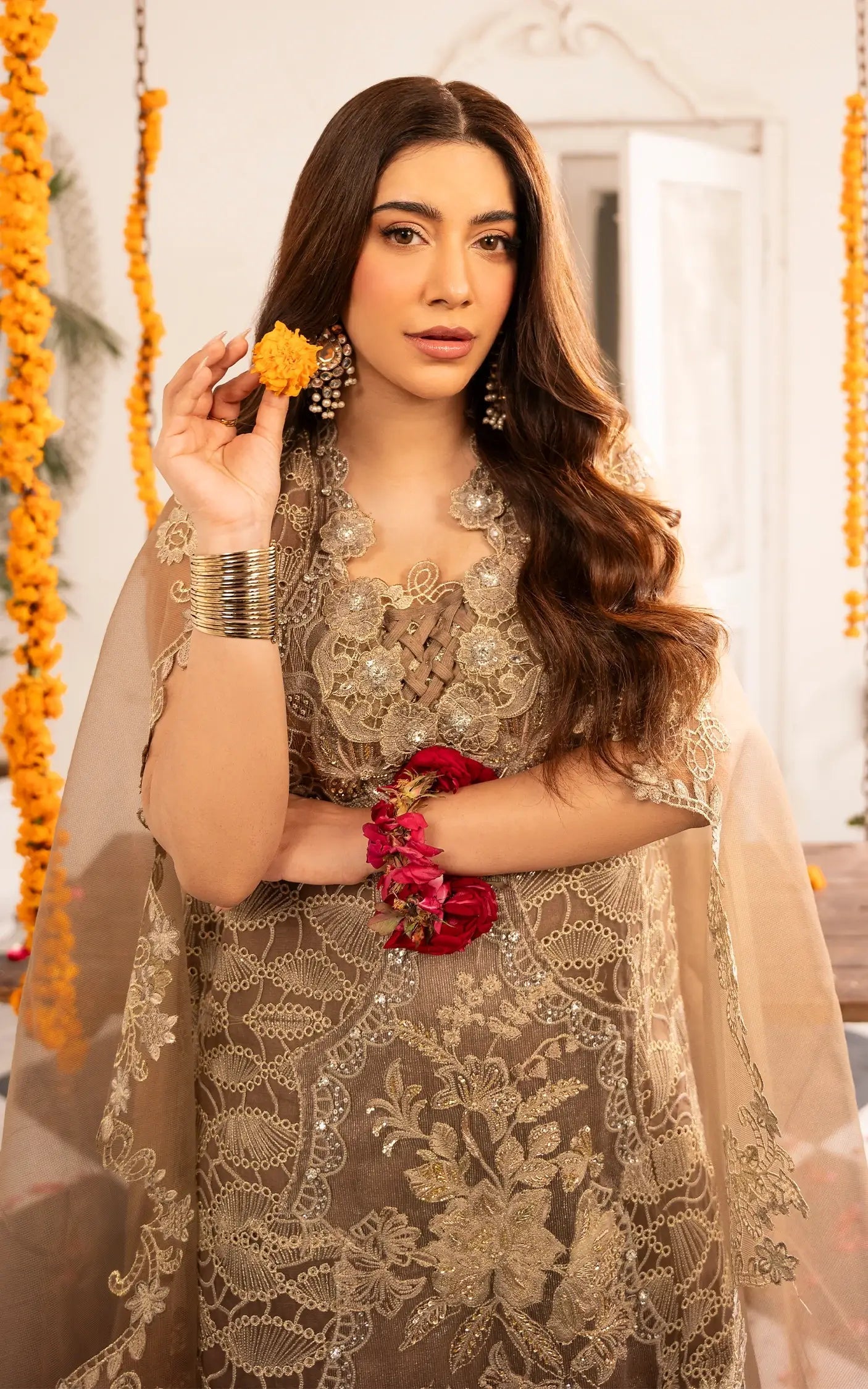 Asifa and Nabeel | Sunehri Eid 25 | Mehrunisa-(SEF25-07) - Official Asifa and Nabeel stockist in UK - Sakeena London