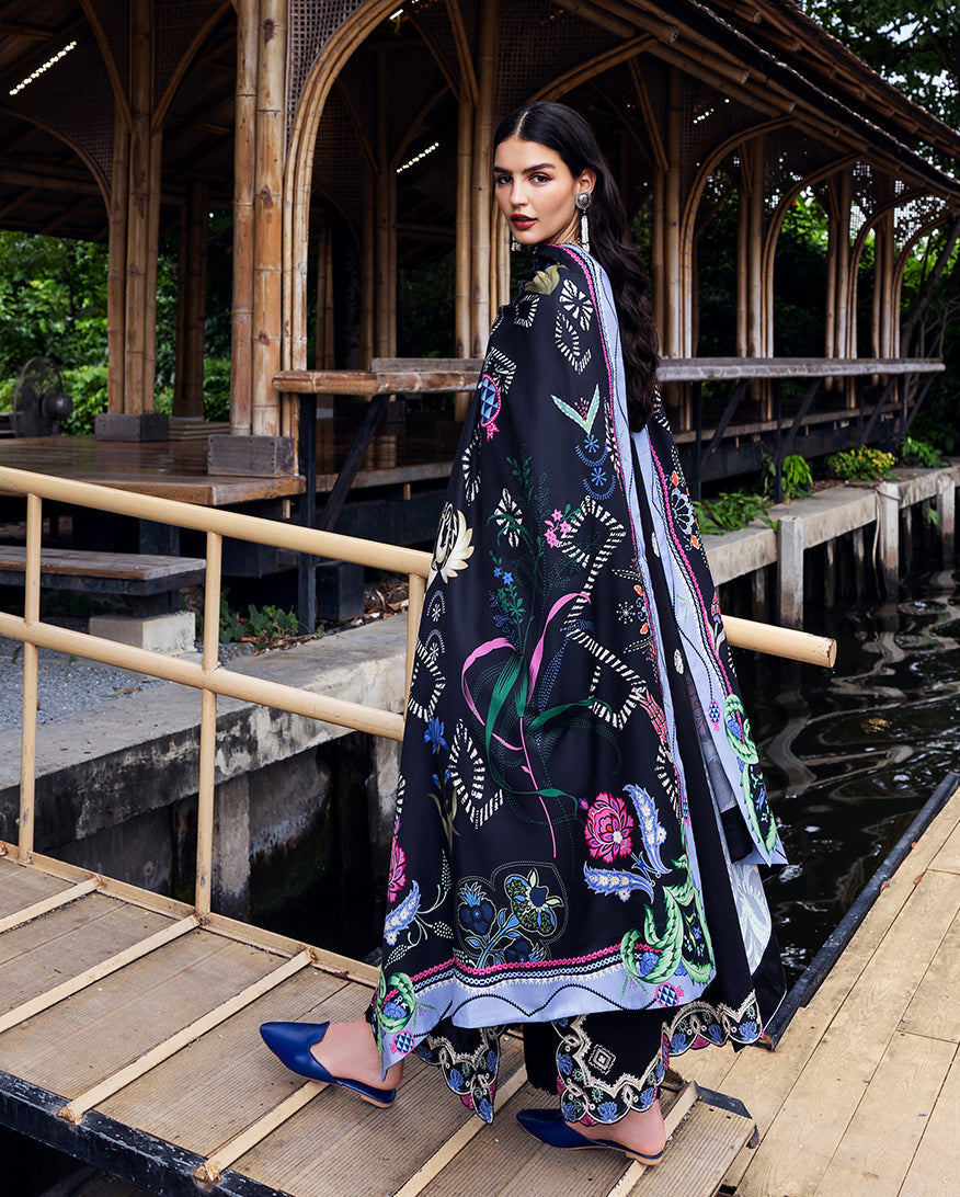 Mushq | Hemline Karandi | Midnight Rune - Official Mushq stockist in UK - Sakeena London