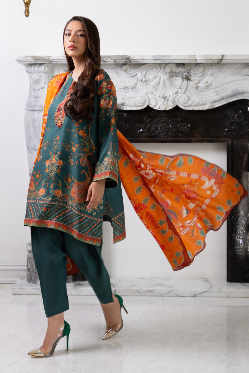 Mina Hasan | Signature Pret | Teal Green