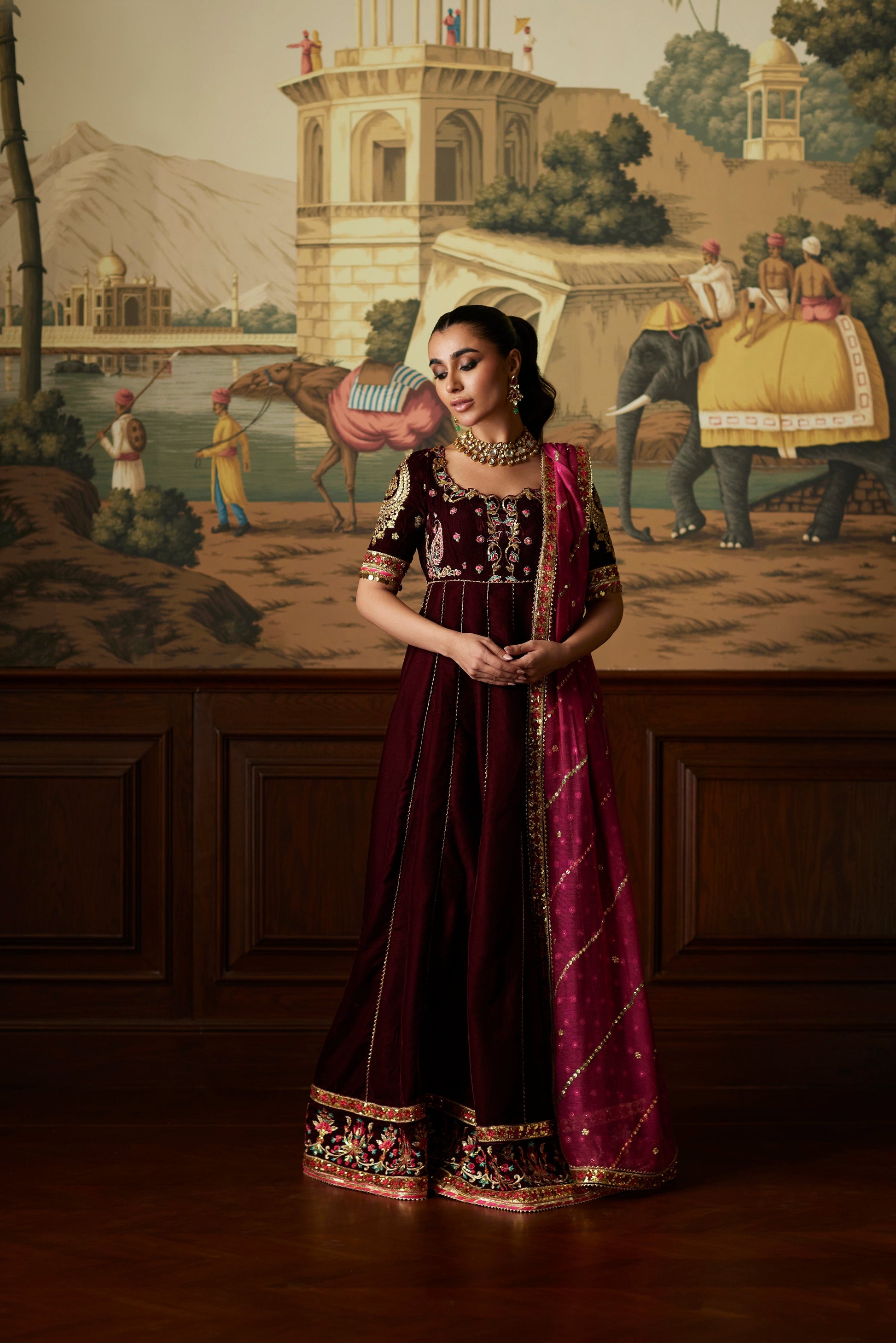 Mina Hassan | Velvet Luxe | Daaniya - Official Mina Hassan stockist in UK - Sakeena London