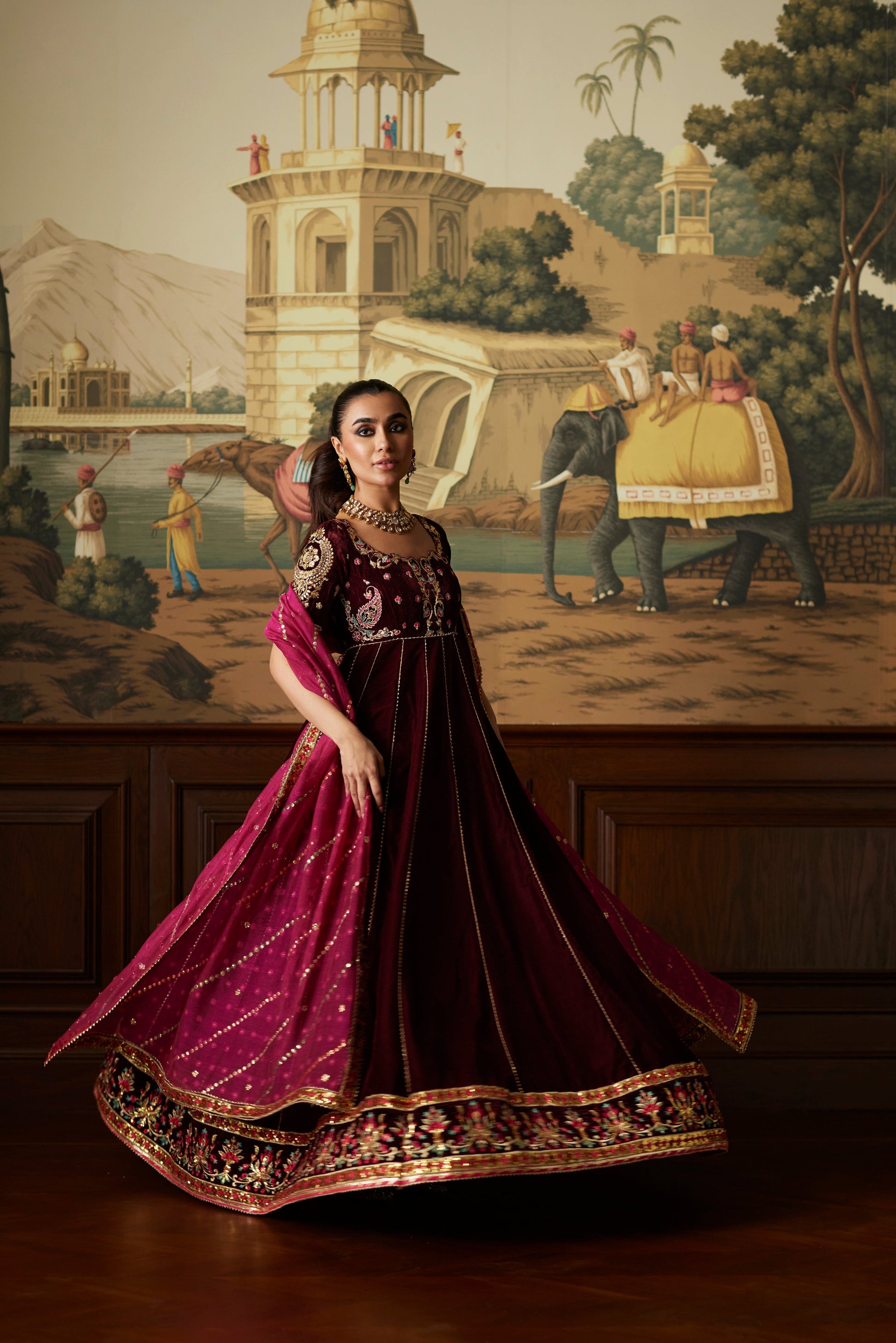 Mina Hassan | Velvet Luxe | Daaniya - Official Mina Hassan stockist in UK - Sakeena London