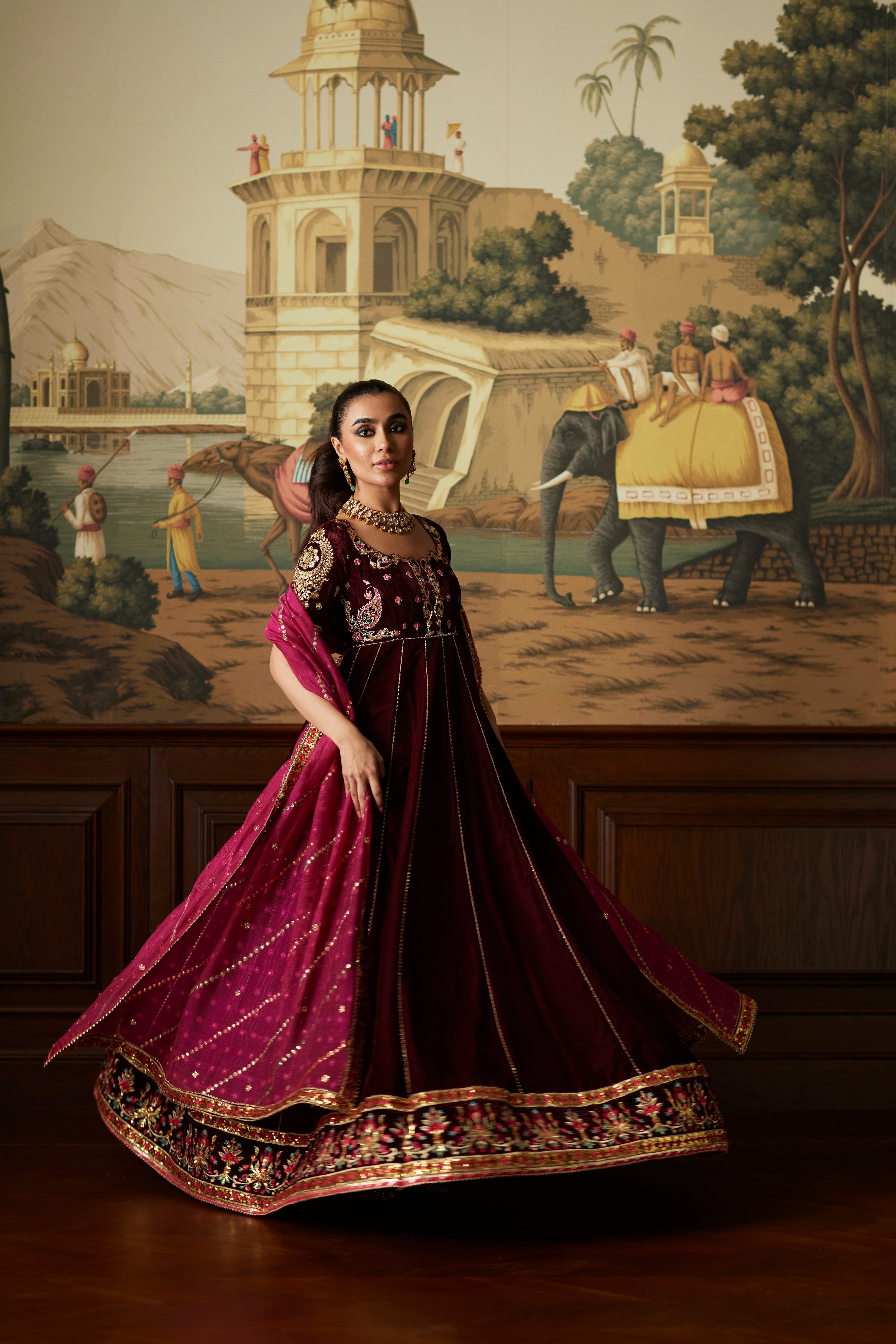 Mina Hassan | Velvet Luxe | Daaniya - Official Mina Hassan stockist in UK - Sakeena London