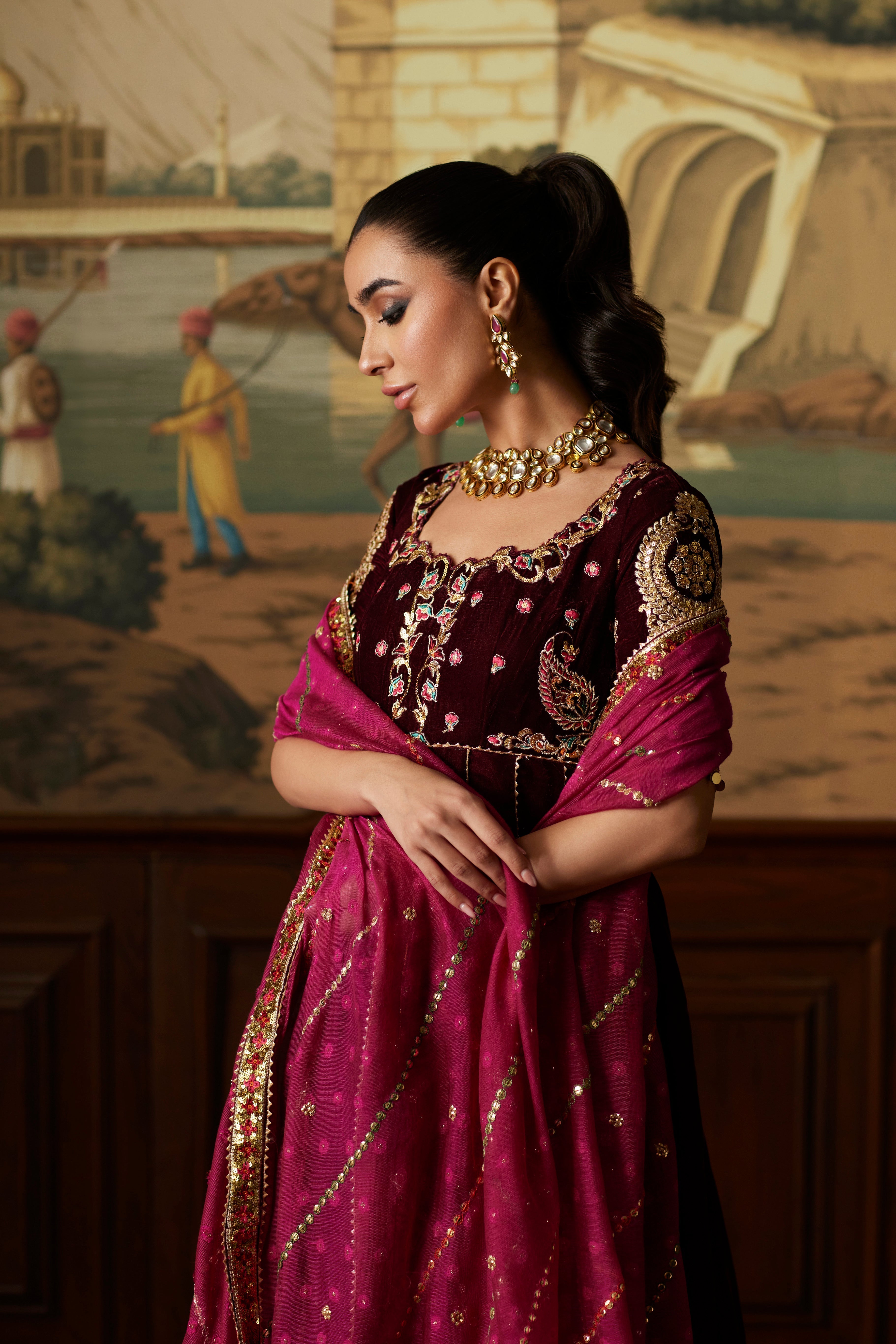 Mina Hassan | Velvet Luxe | Daaniya - Official Mina Hassan stockist in UK - Sakeena London