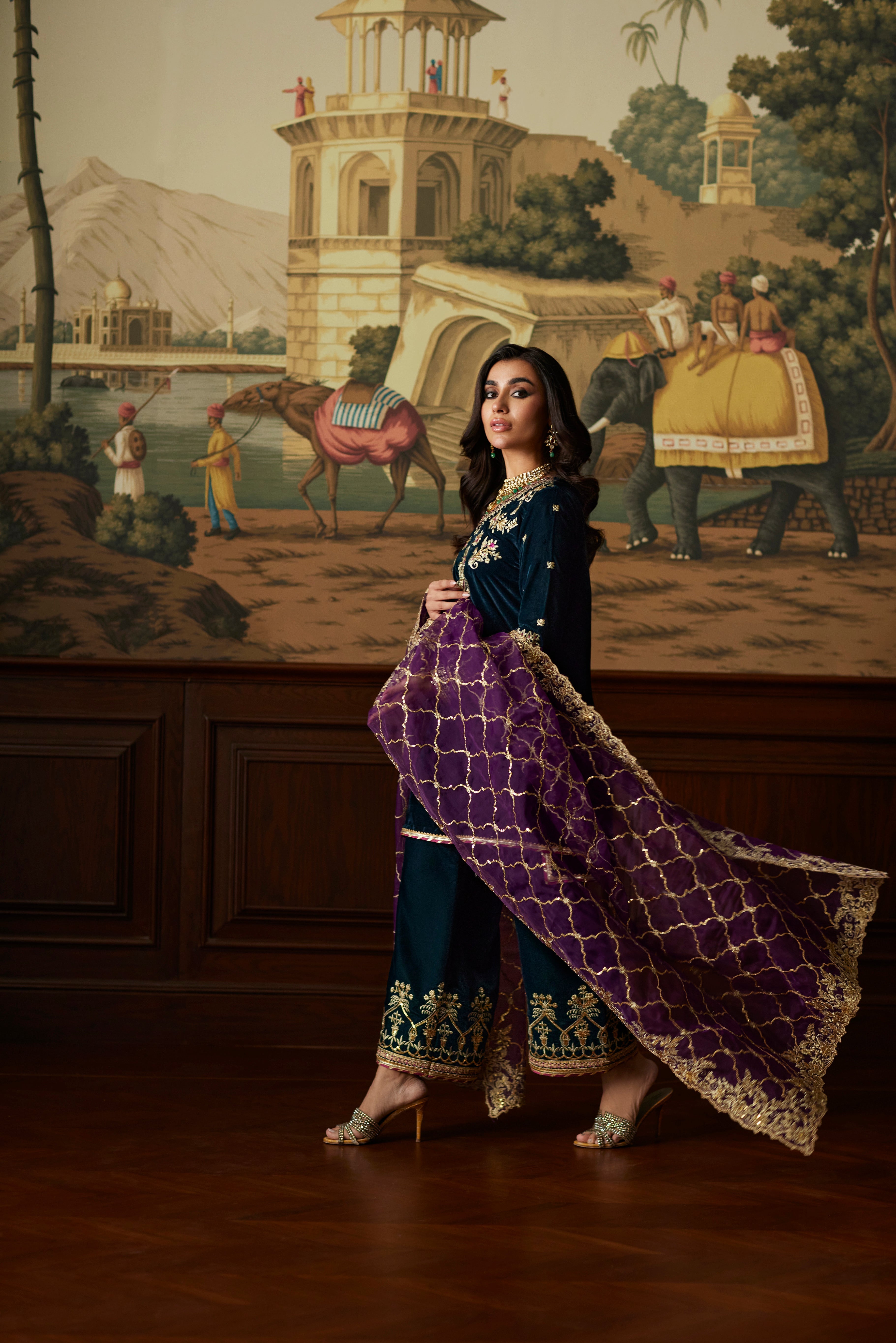 Mina Hassan | Velvet Luxe | Amani - Official Mina Hassan stockist in UK - Sakeena London
