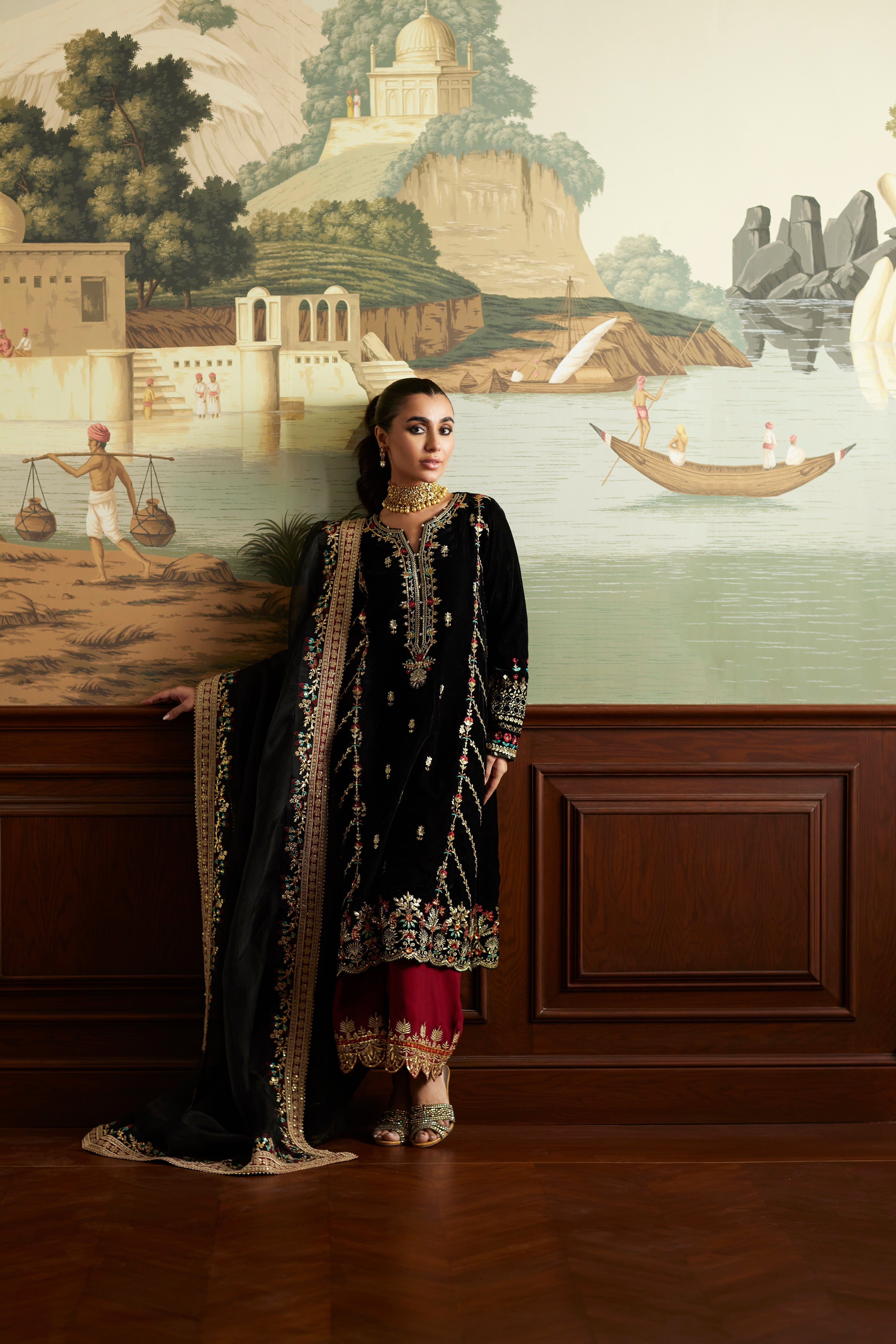 Mina Hassan | Velvet Luxe | Jahan - Official Vanya stockist in UK - Sakeena London