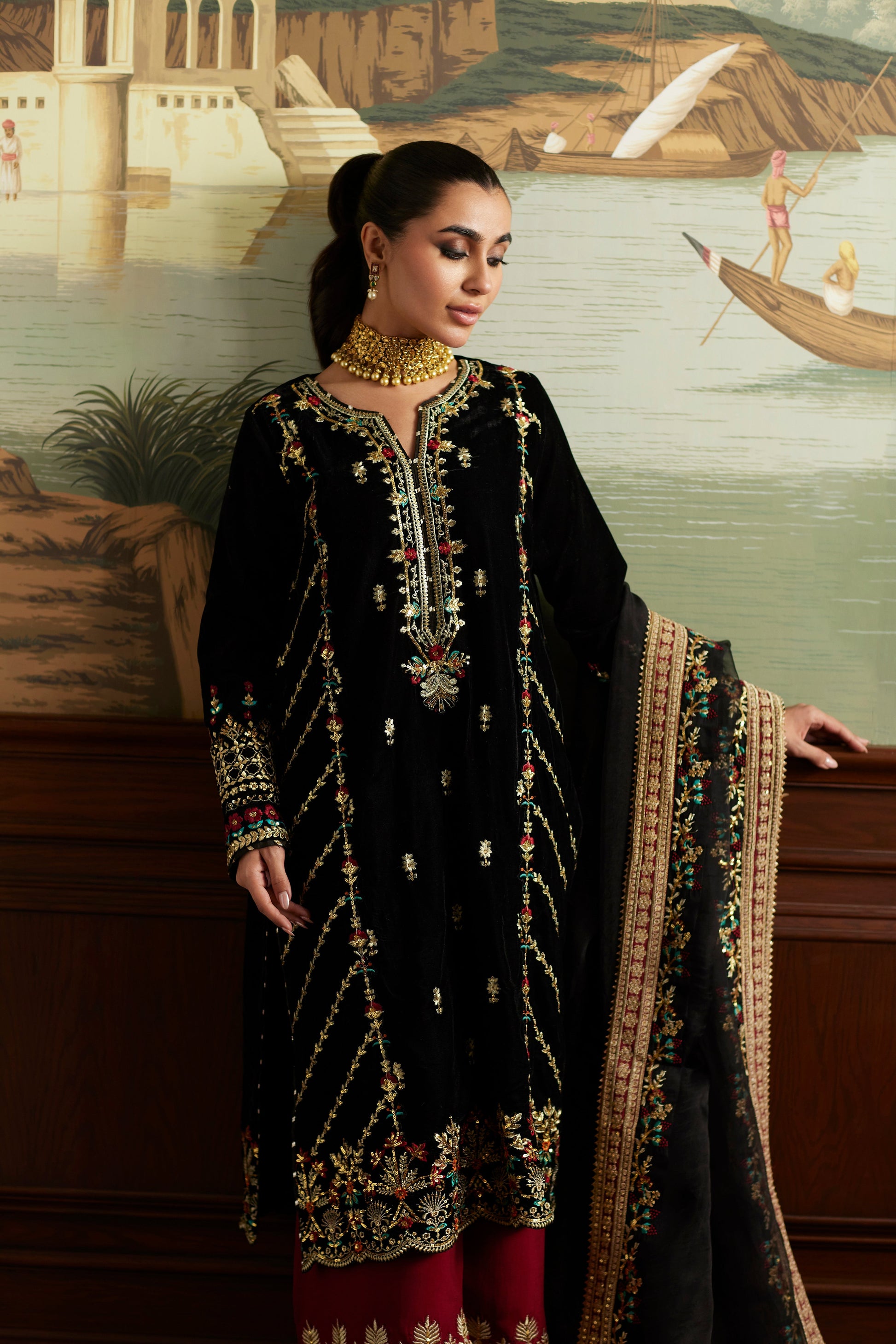 Mina Hassan | Velvet Luxe | Jahan - Official Vanya stockist in UK - Sakeena London