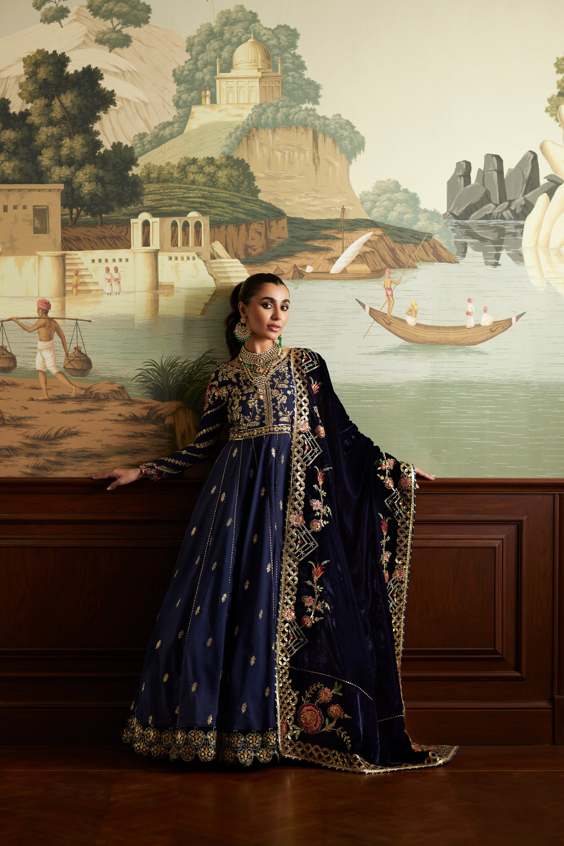 Mina Hassan | Velvet Luxe | Raniya - Official Mina Hassan stockist in UK - Sakeena London