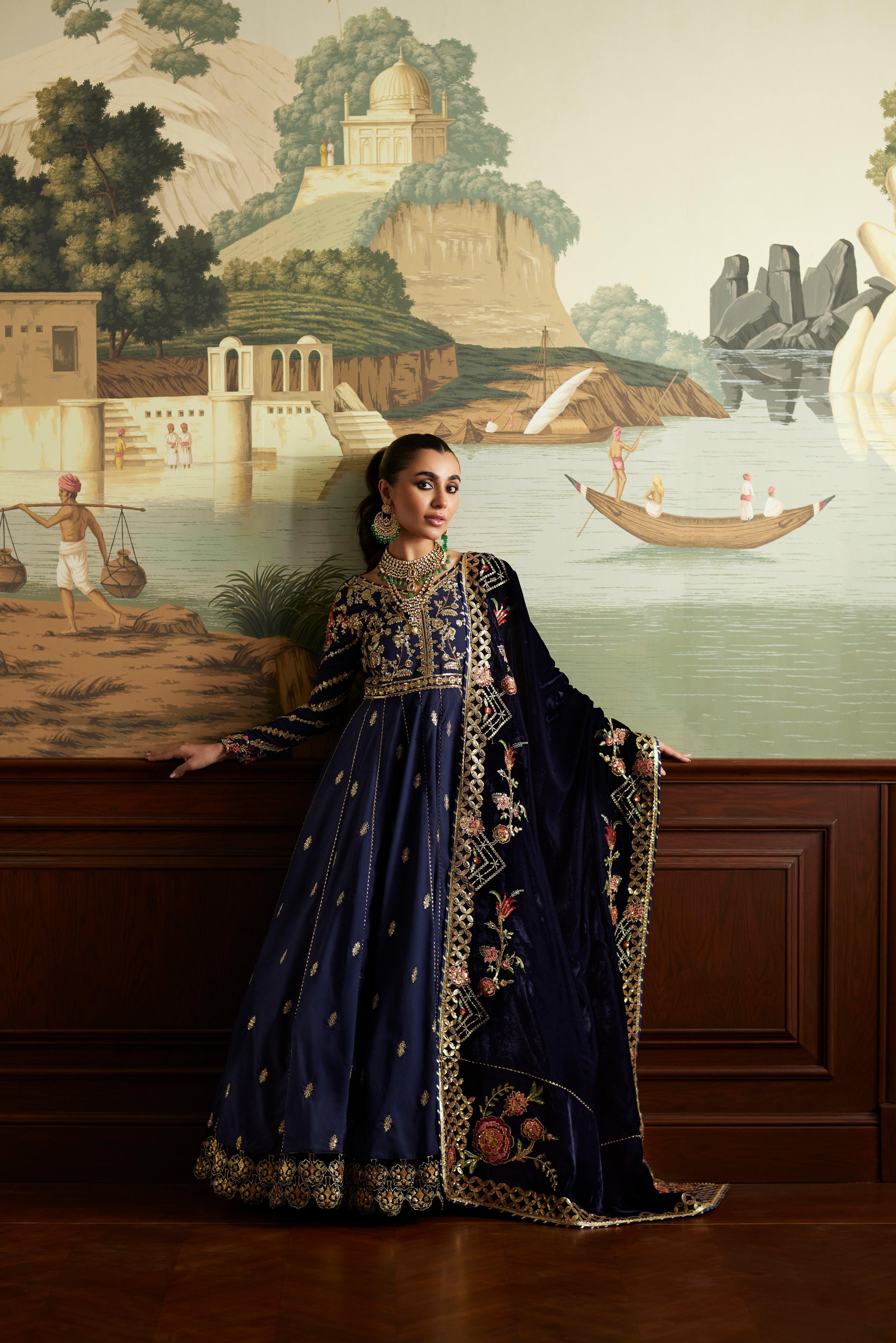 Mina Hassan | Velvet Luxe | Raniya - Official Mina Hassan stockist in UK - Sakeena London