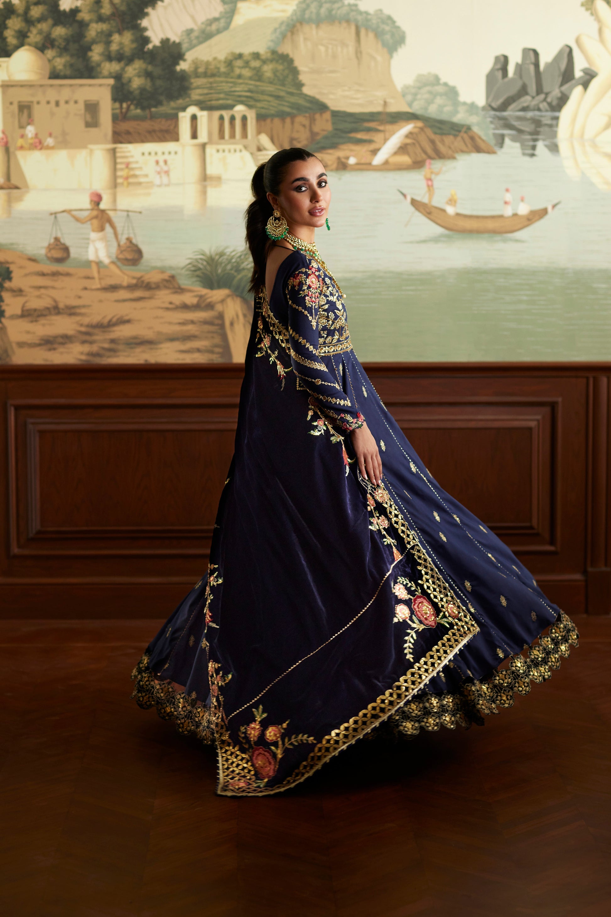 Mina Hassan | Velvet Luxe | Raniya - Official Mina Hassan stockist in UK - Sakeena London