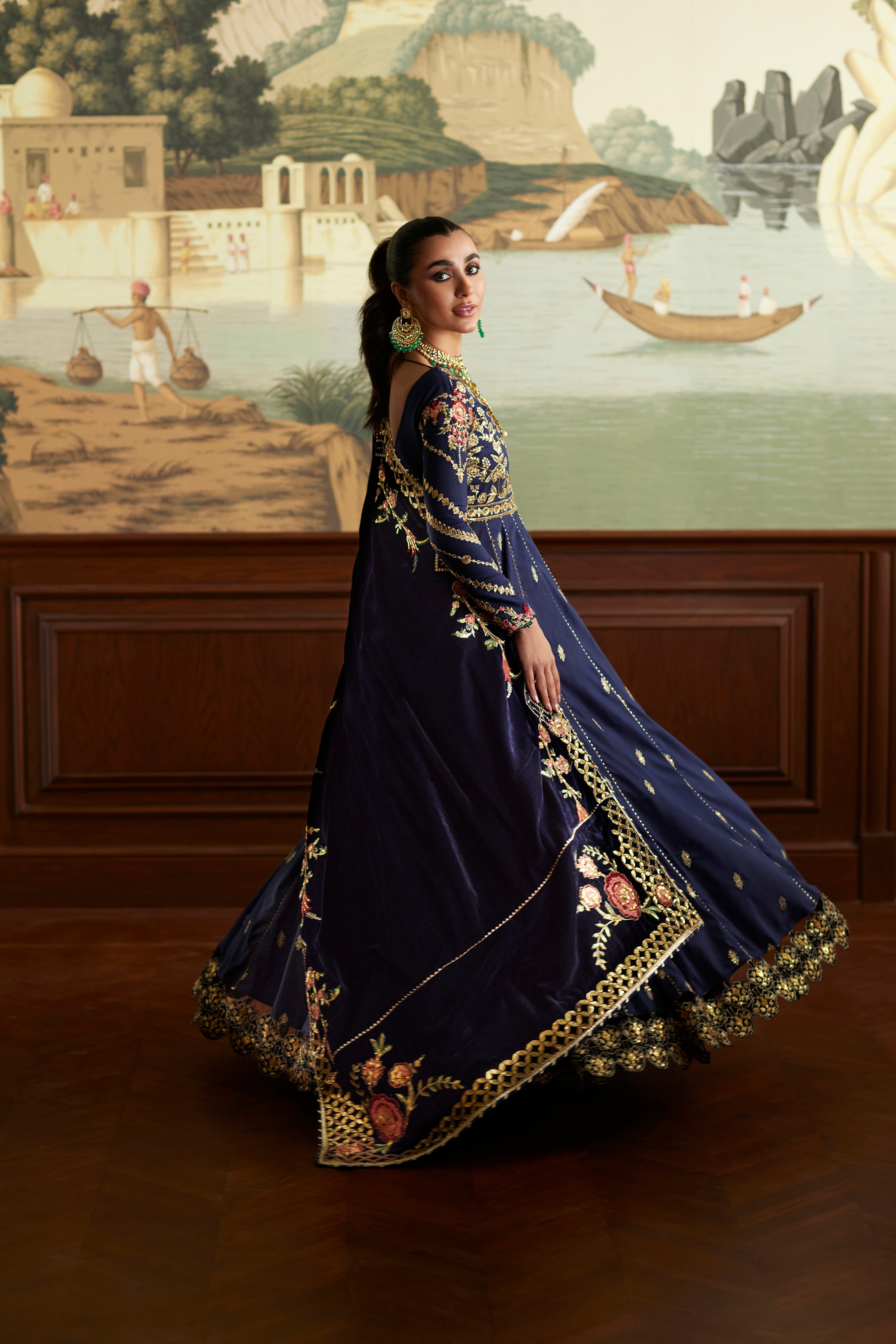 Mina Hassan | Velvet Luxe | Raniya - Official Mina Hassan stockist in UK - Sakeena London