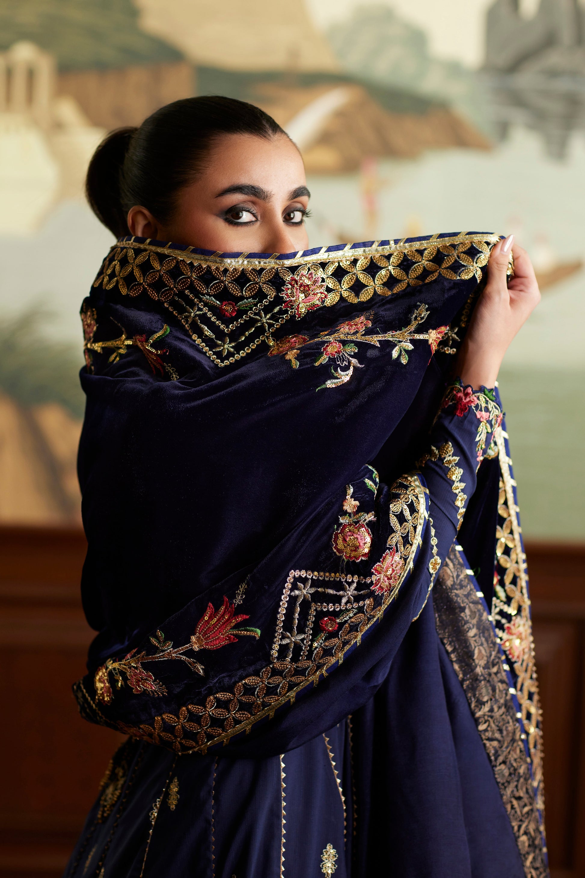 Mina Hassan | Velvet Luxe | Raniya - Official Mina Hassan stockist in UK - Sakeena London