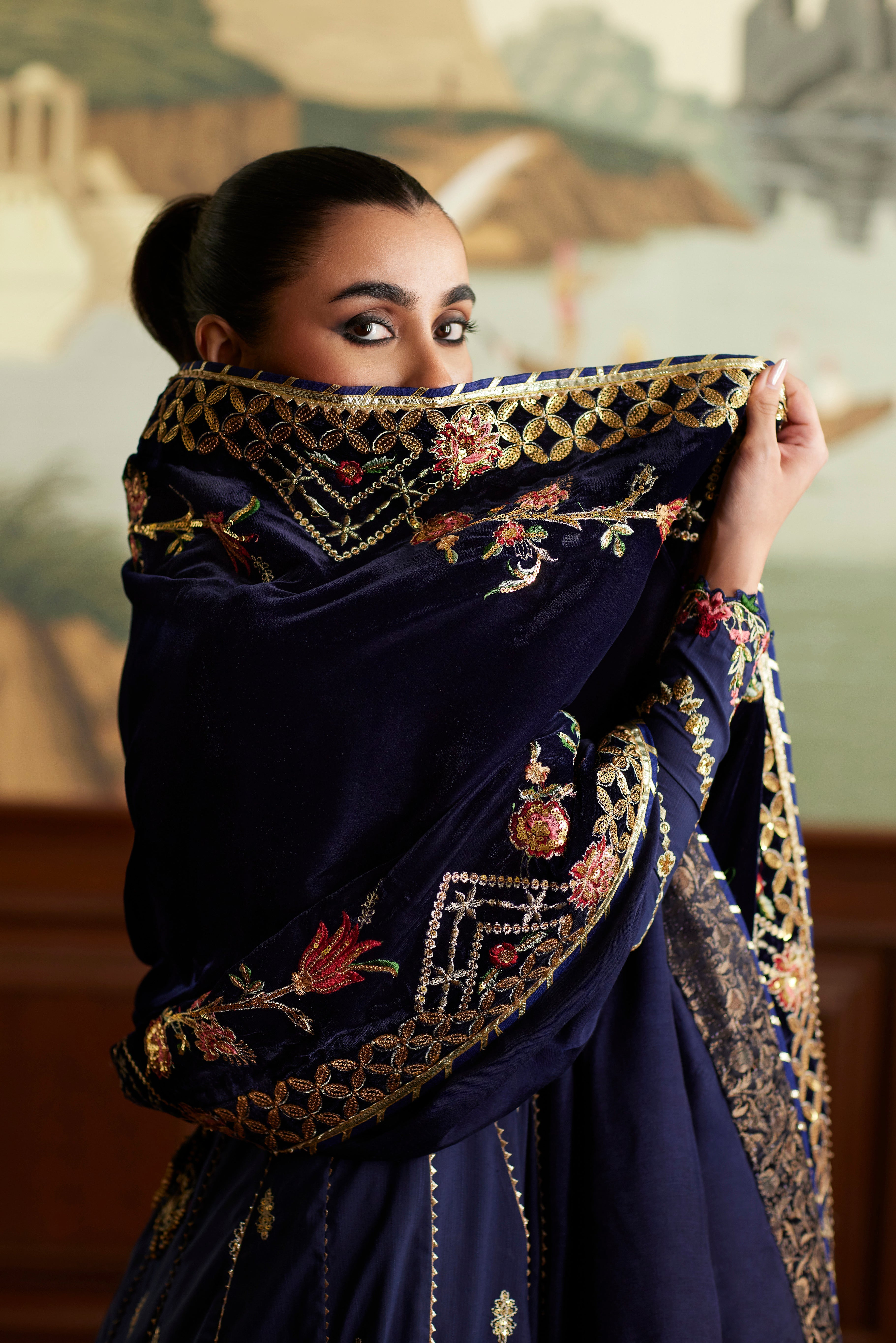 Mina Hassan | Velvet Luxe | Raniya - Official Mina Hassan stockist in UK - Sakeena London