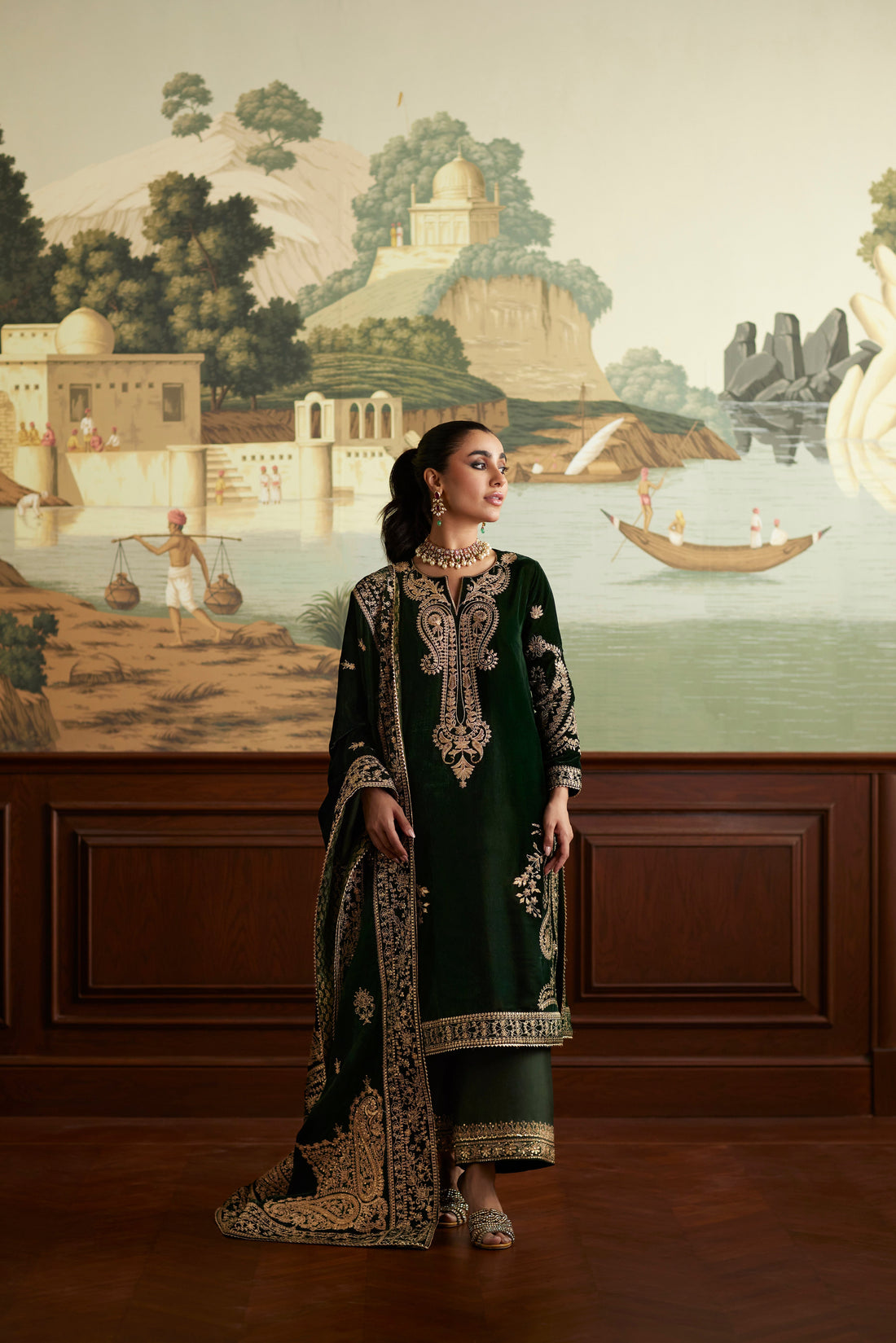 Mina Hassan | Velvet Luxe | Zehra - Official Mina Hassan stockist in UK - Sakeena London