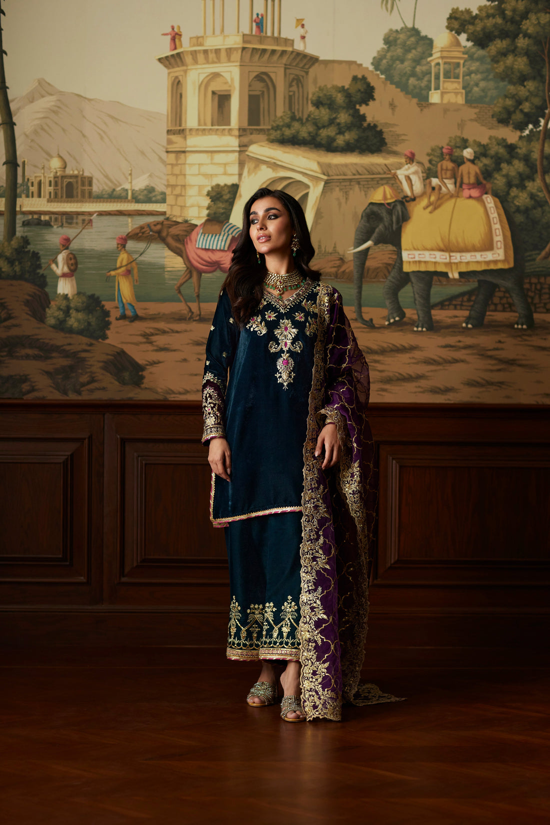 Mina Hassan | Velvet Luxe | Amani - Official Mina Hassan stockist in UK - Sakeena London