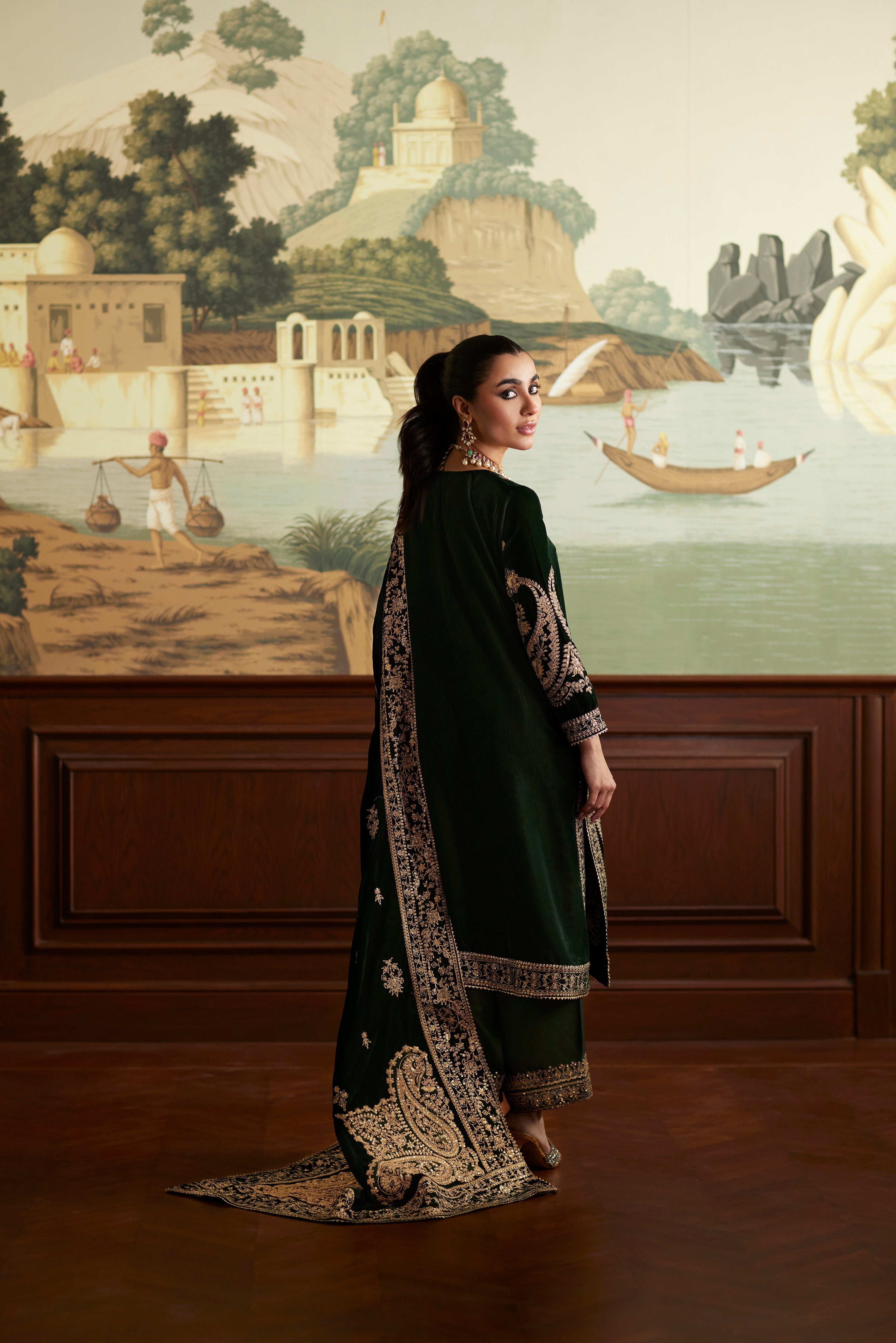 Mina Hassan | Velvet Luxe | Zehra - Official Mina Hassan stockist in UK - Sakeena London