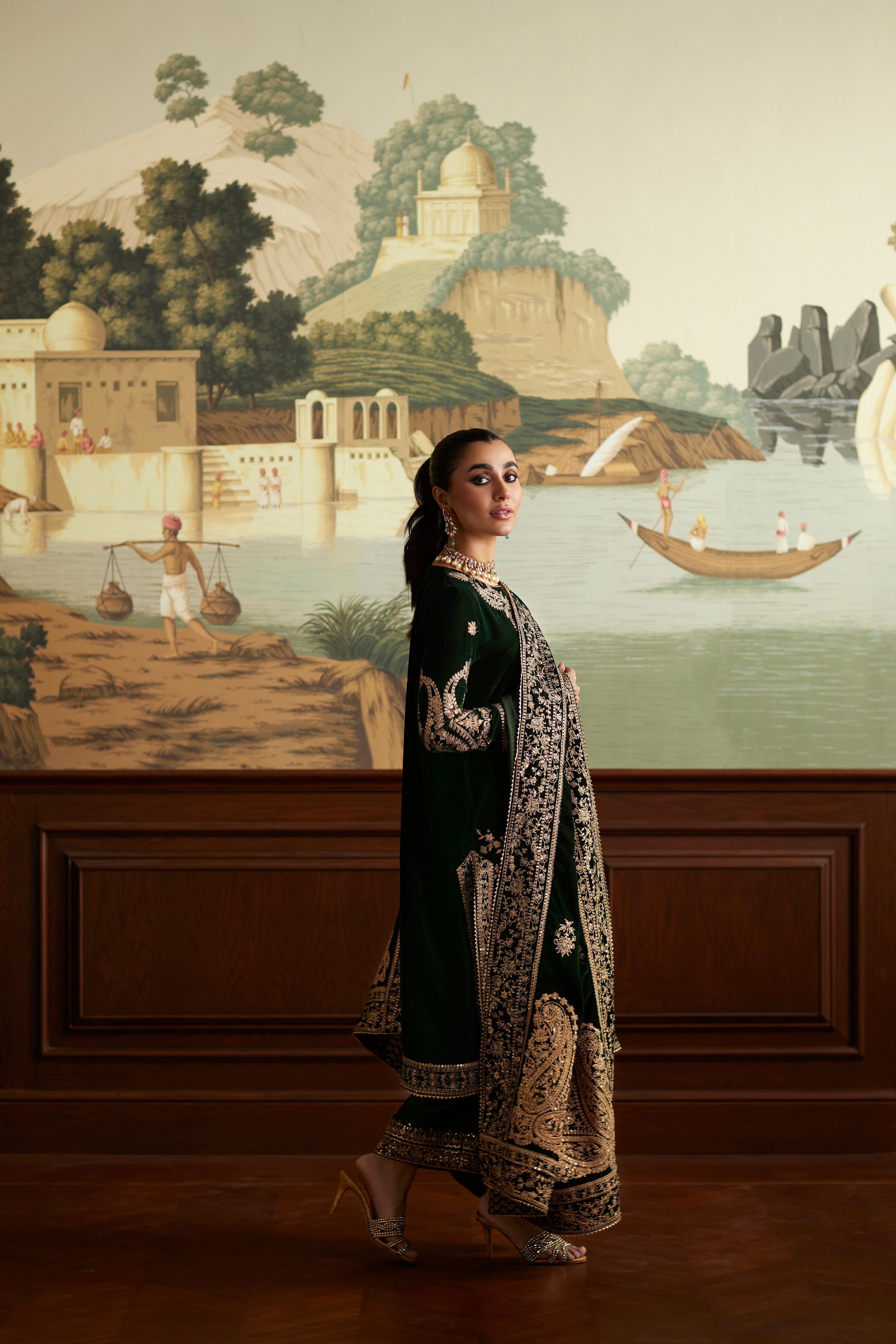 Mina Hassan | Velvet Luxe | Zehra - Official Mina Hassan stockist in UK - Sakeena London