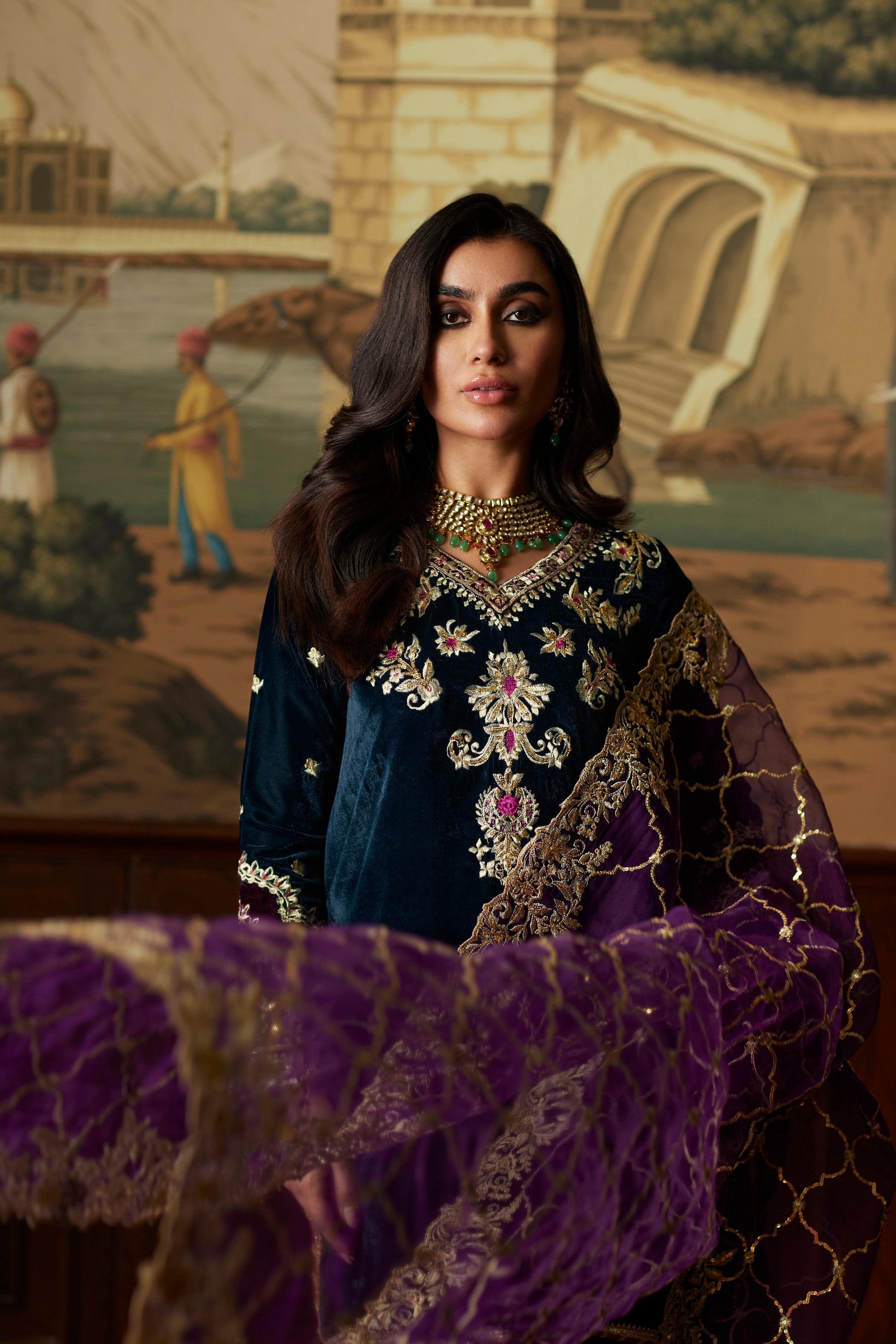 Mina Hassan | Velvet Luxe | Amani - Official Mina Hassan stockist in UK - Sakeena London