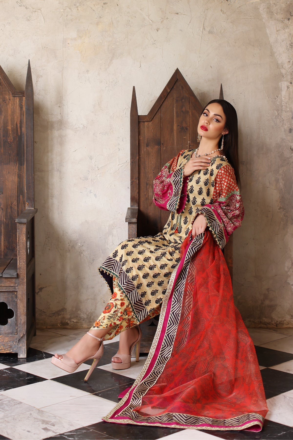 Mina Kashif | Festive Lawn | Amani - Official Mina Kashif stockist in UK - Sakeena London