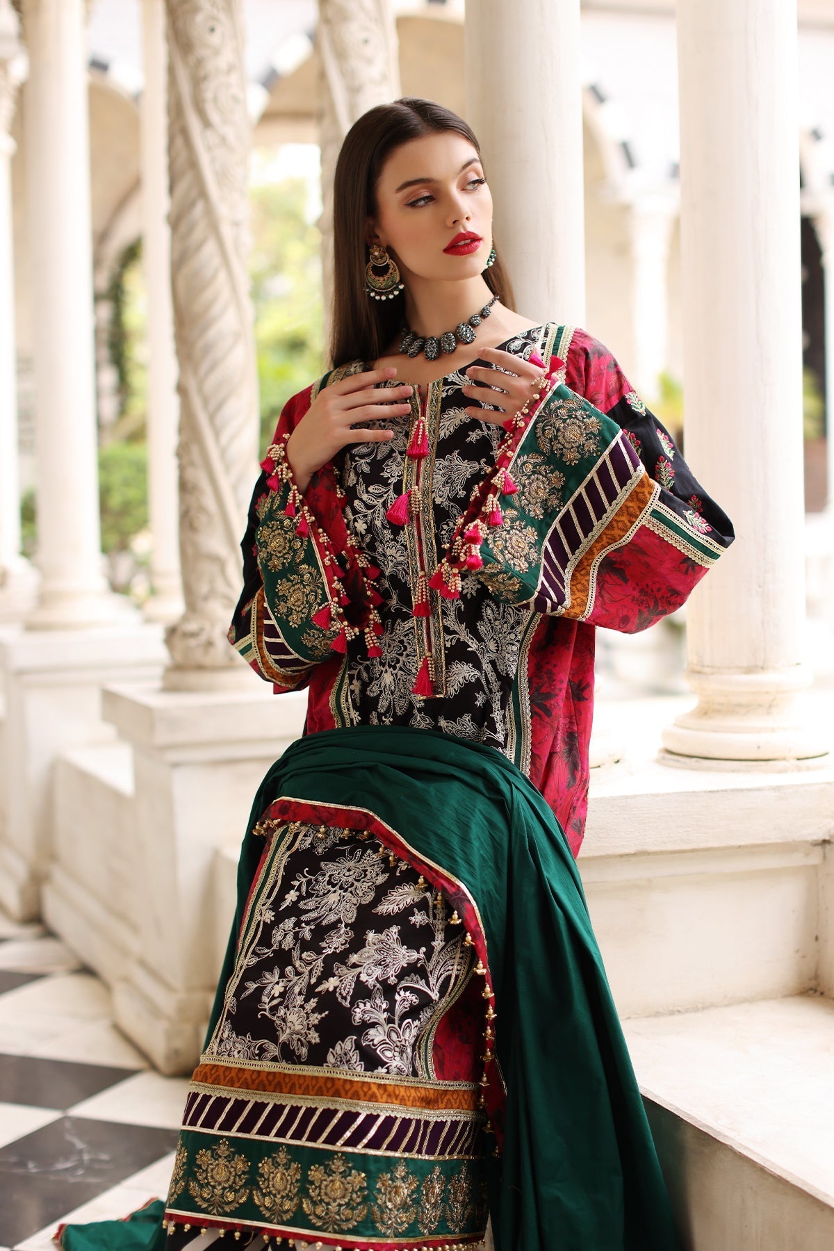 Mina Kashif | Festive Lawn | Karine - Official Mina Kashif stockist in UK - Sakeena London