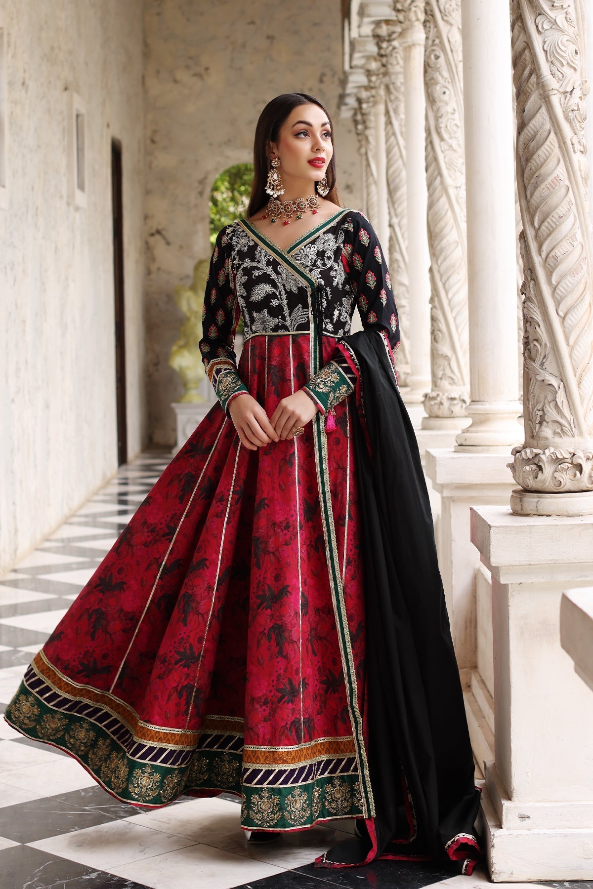 Mina Kashif | Festive Lawn | Anarkali - Official Mina Kashif stockist in UK - Sakeena London
