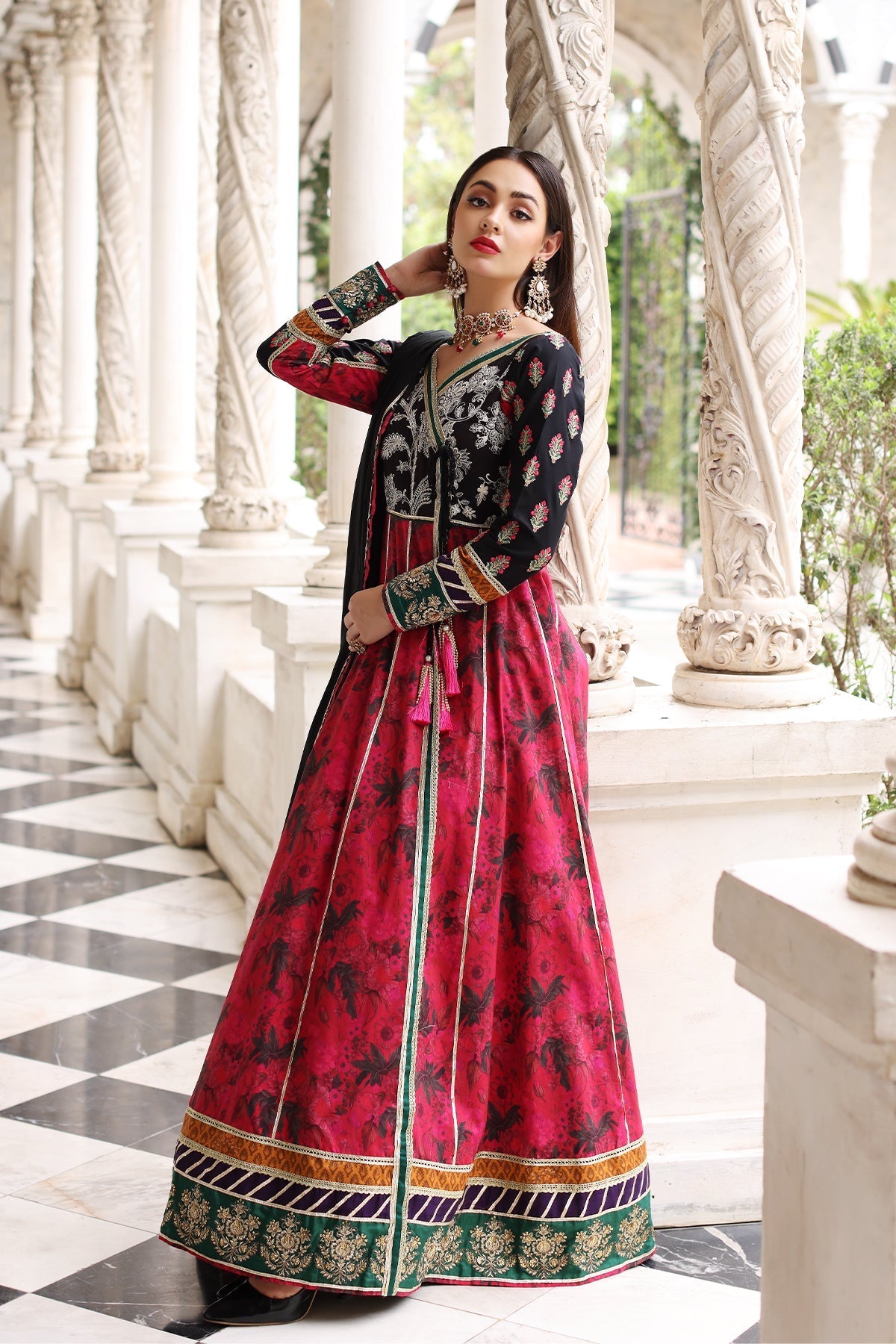 Mina Kashif | Festive Lawn | Anarkali - Official Mina Kashif stockist in UK - Sakeena London