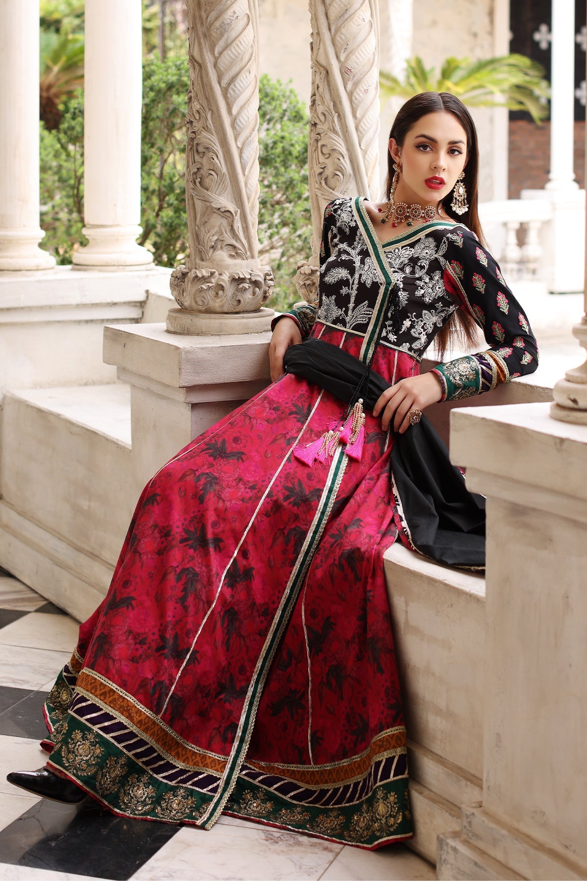 Mina Kashif | Festive Lawn | Anarkali - Official Mina Kashif stockist in UK - Sakeena London