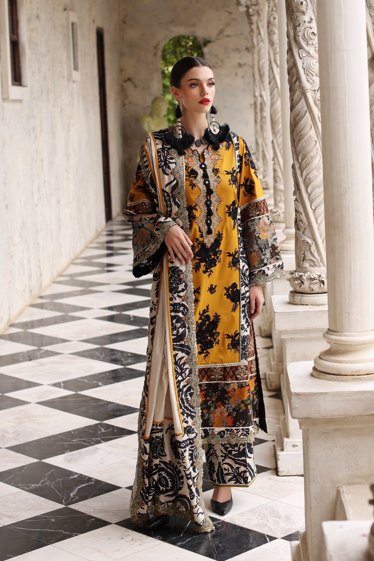 Mina Kashif | Festive Lawn | Leyla - Official Mina Kashif stockist in UK - Sakeena London